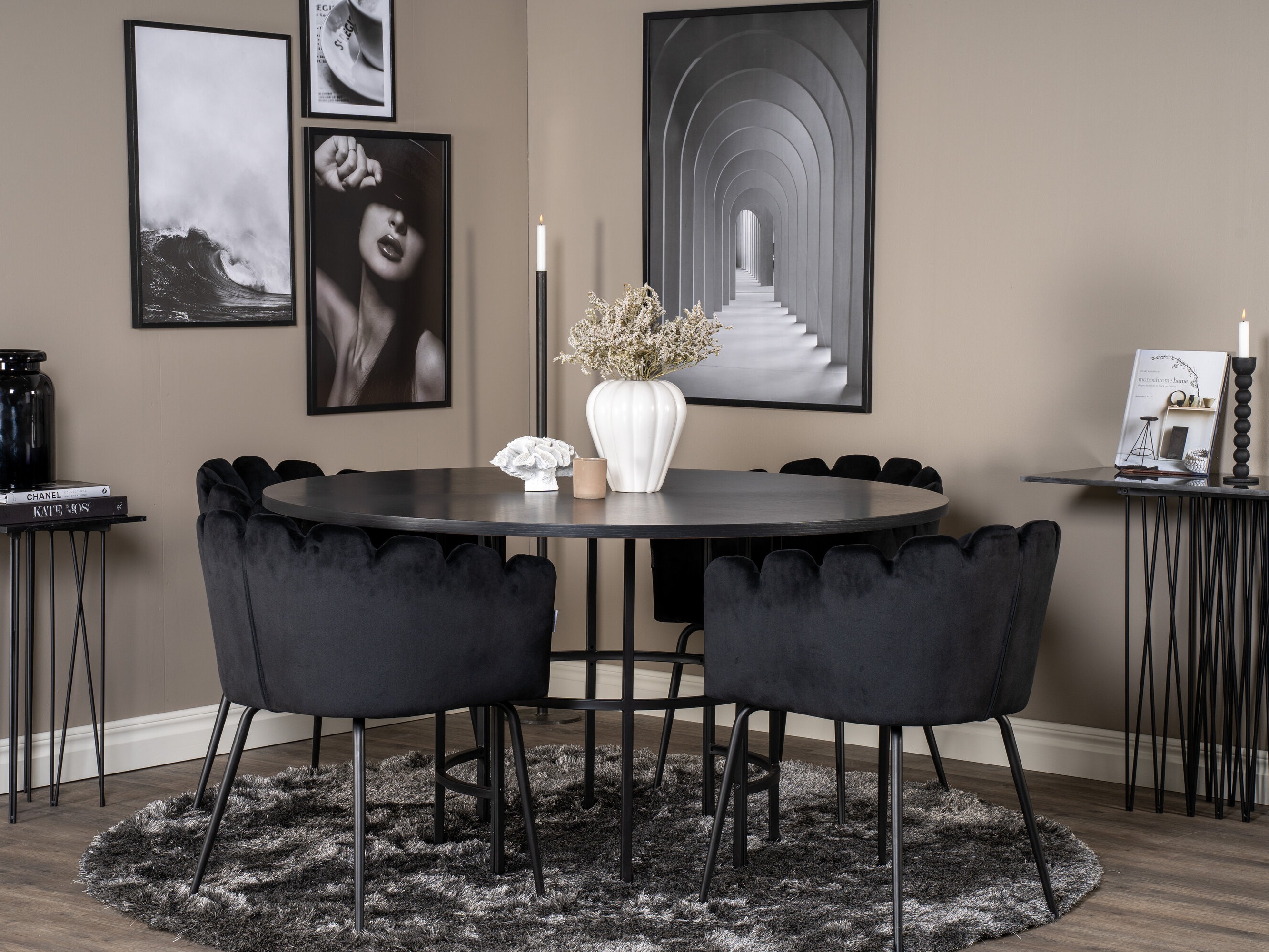 Set de mese Dallas 313 (Negru)