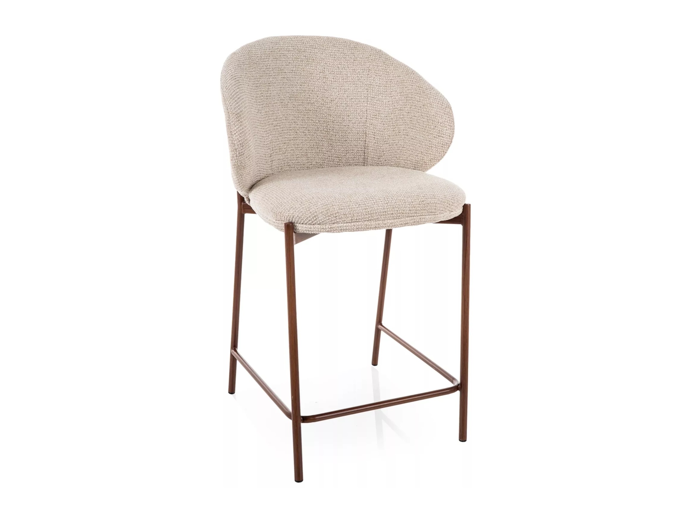Scaun de bar Detroit 947 (Bej deschis + Nuc)