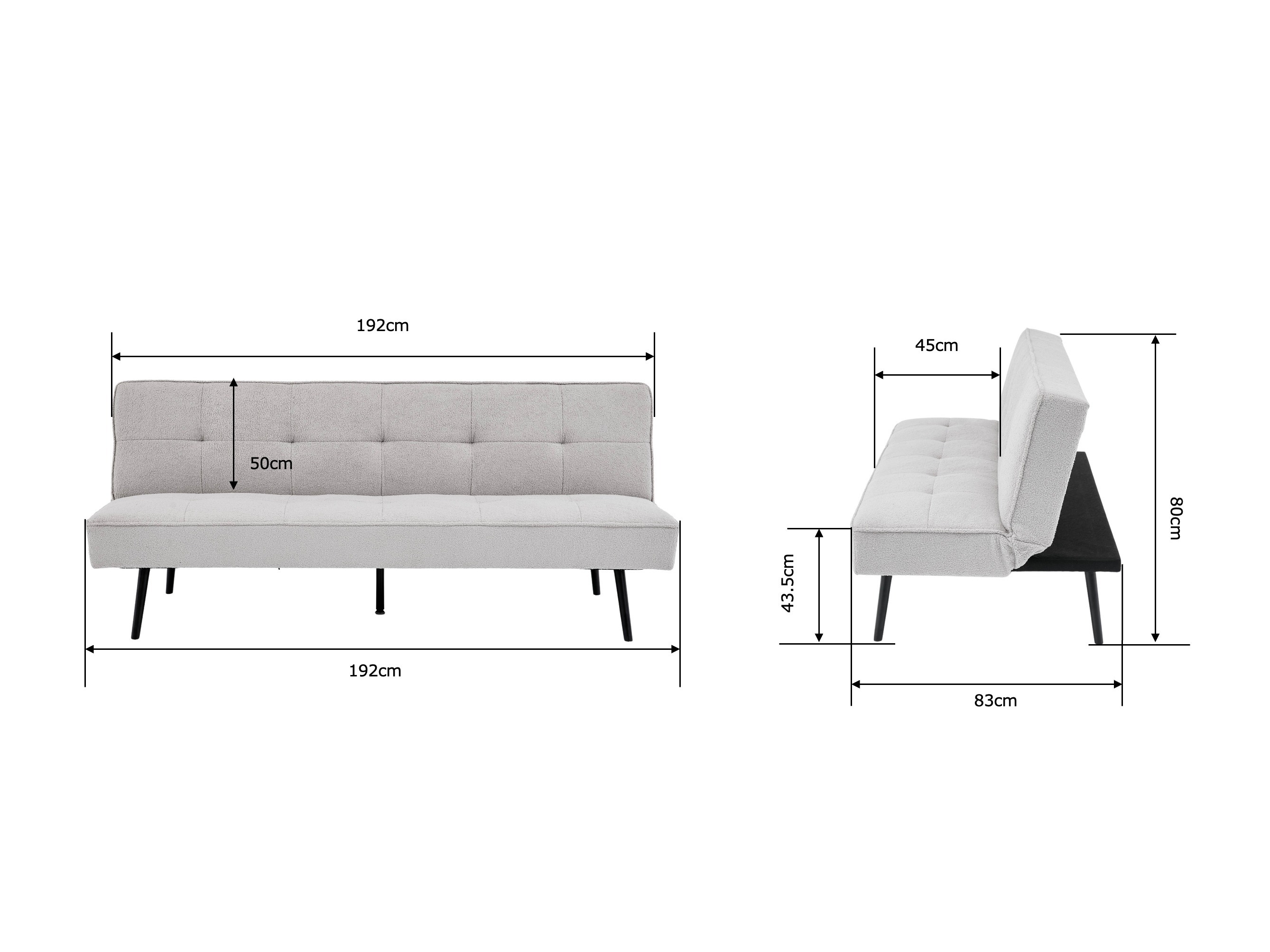 Canapea extensibilă Comfivo Hilix (Quelle 83)