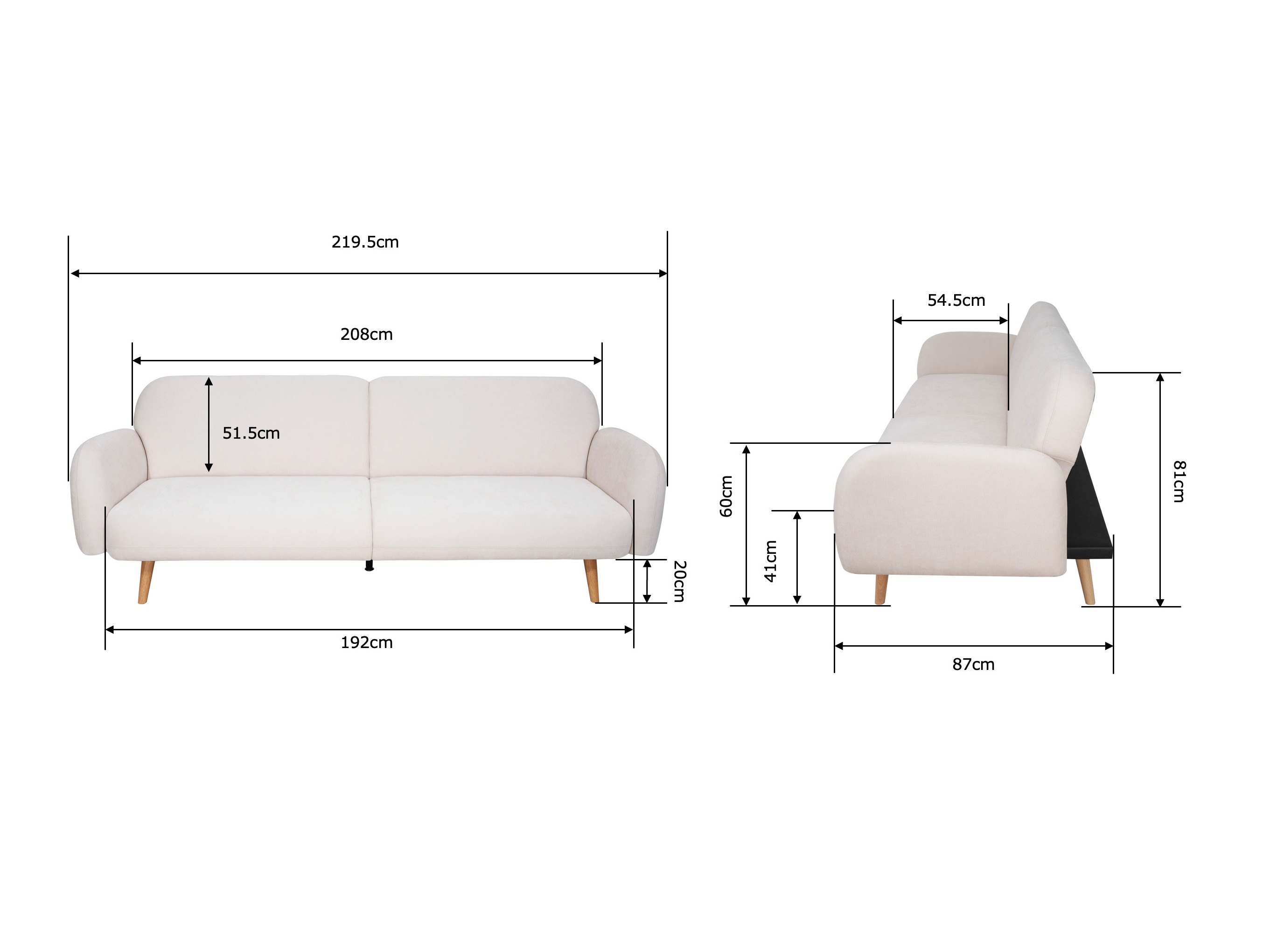 Canapea extensibilă Comfivo Urbas (Maloy 22)