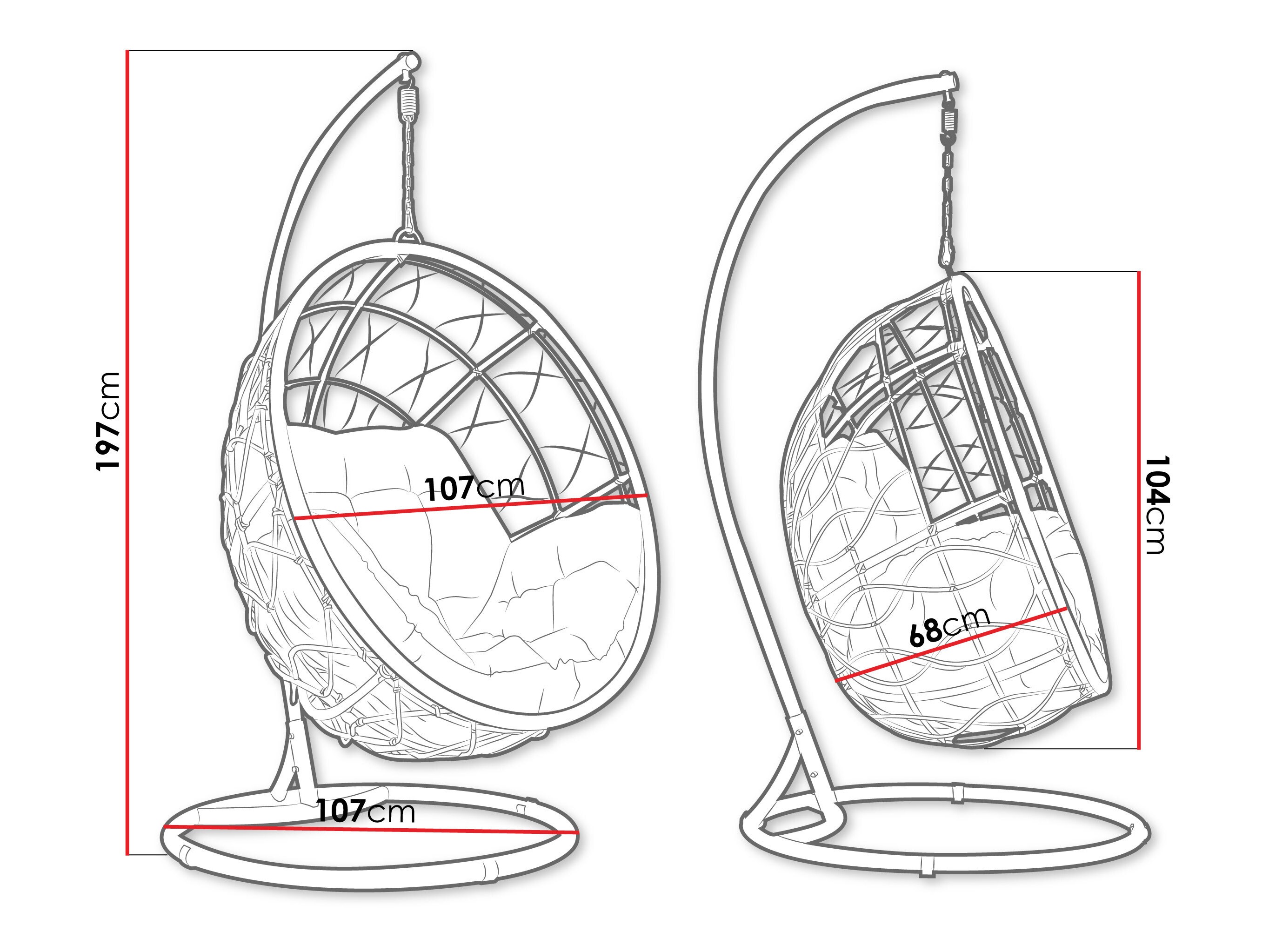 Scaun suspendat Comfivo 429