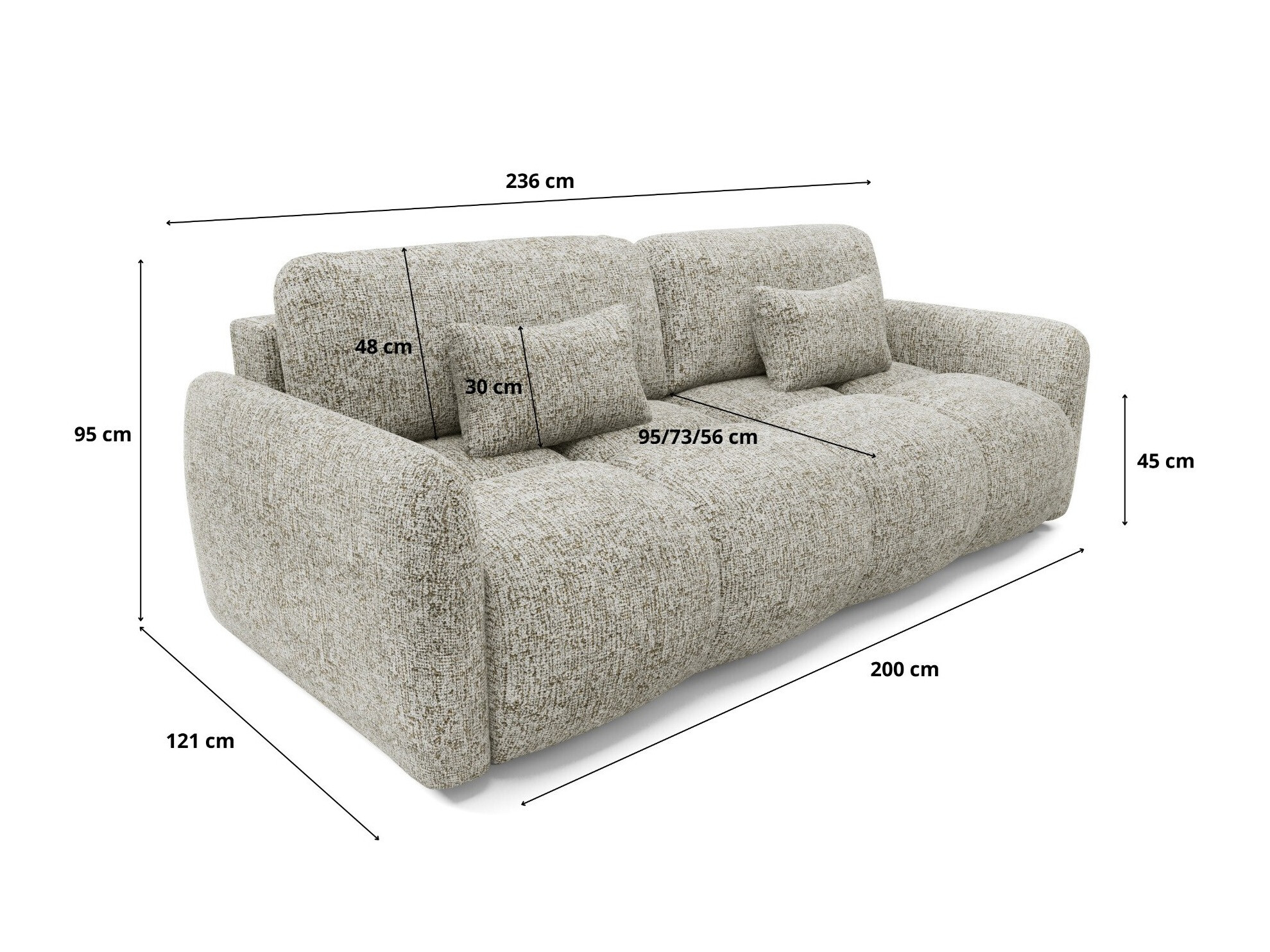 Canapea extensibilă Franklin 218 (Bella 15)