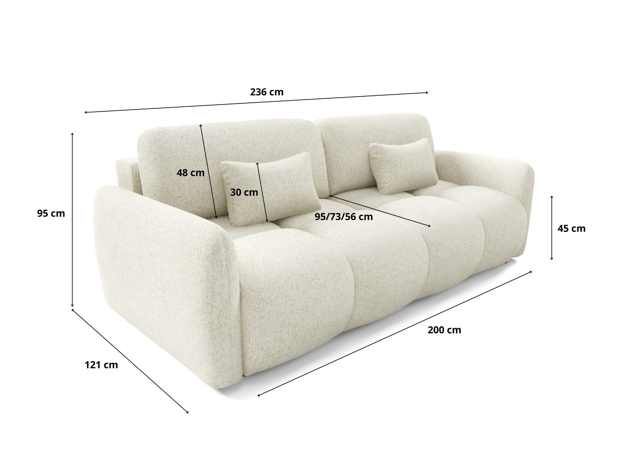 Canapea extensibilă Franklin 218 (Bella 5)