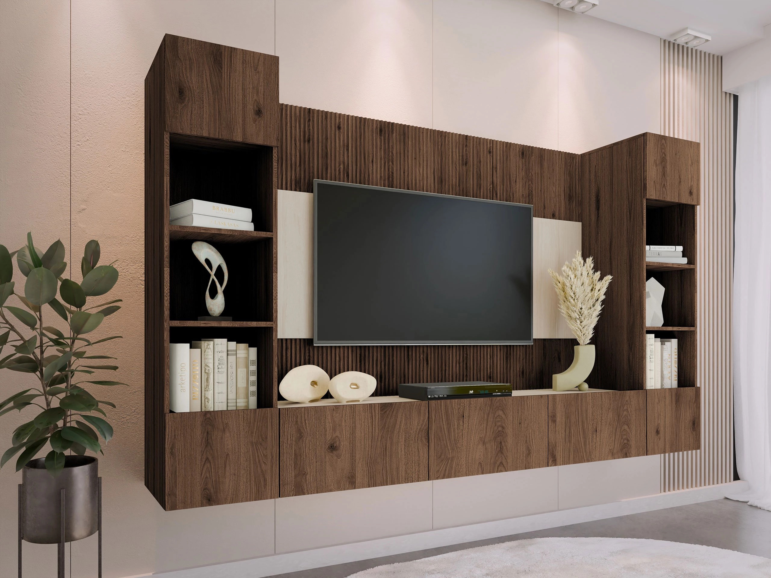 Set de living Comfivo Salix I (Nuc + Deschis Travertine)