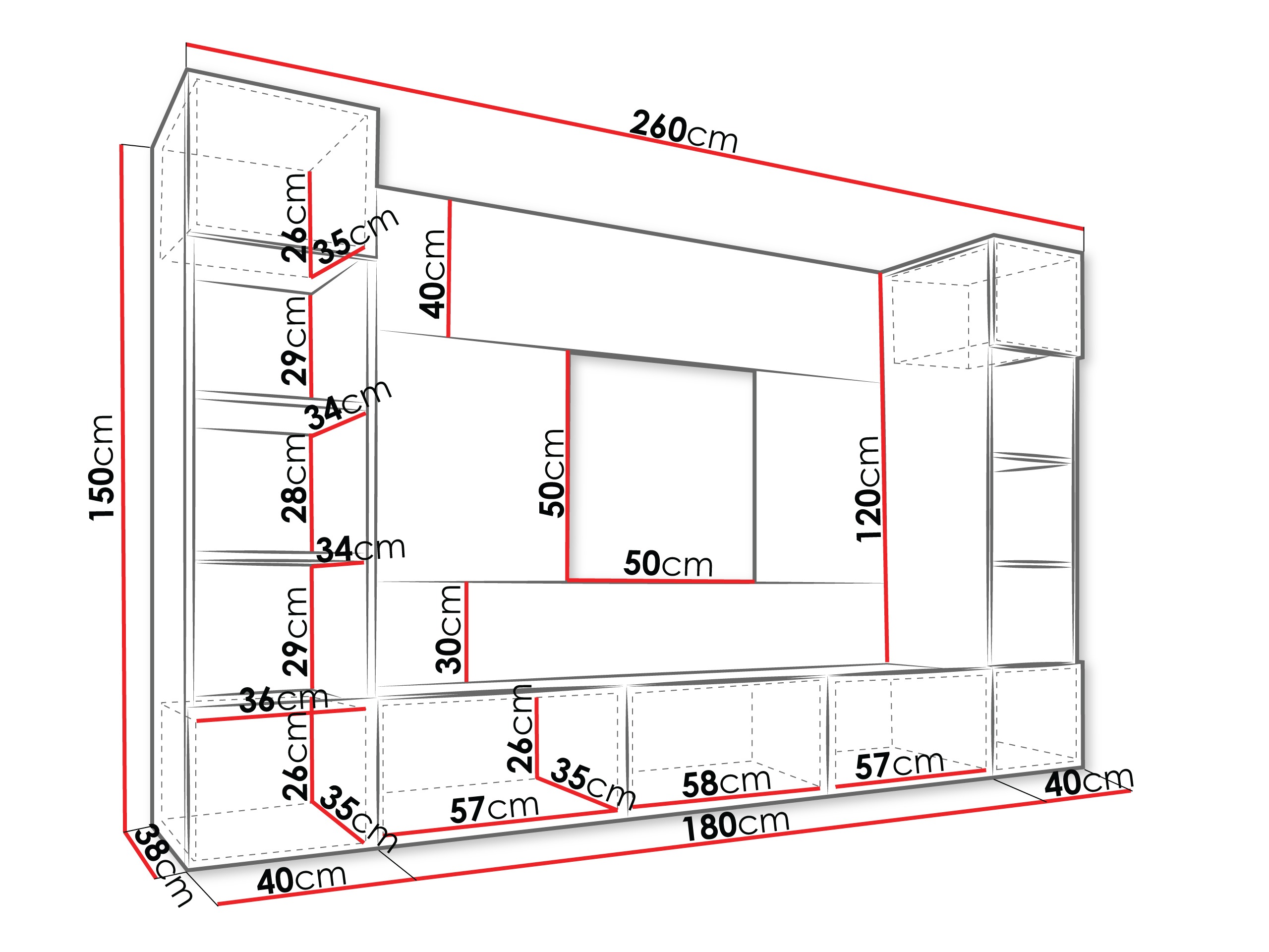 Set de living Comfivo Salix I (Nuc + Deschis Travertine)