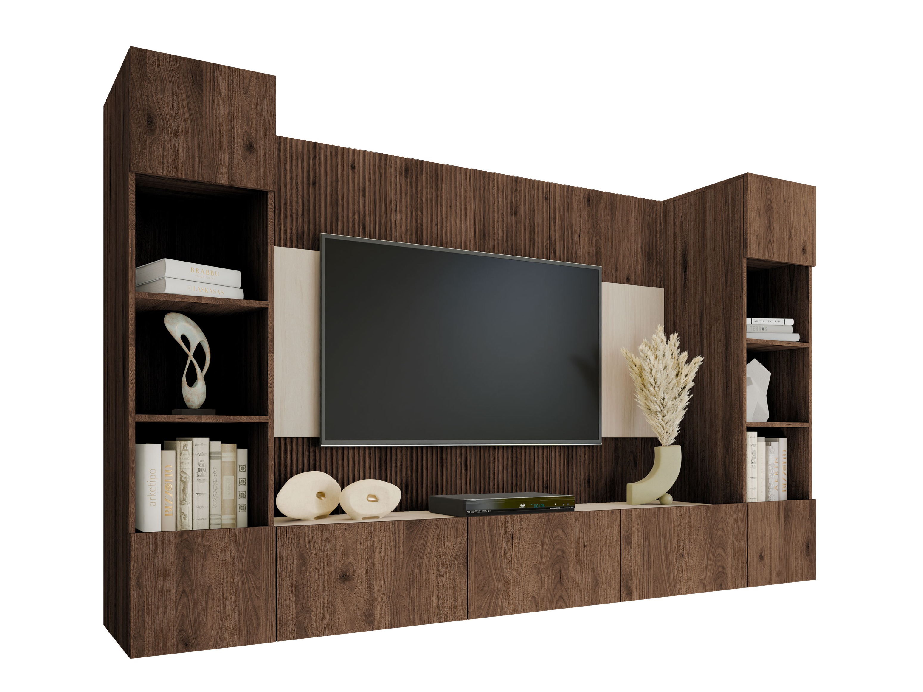 Set de living Comfivo Salix I (Nuc + Travertin ușor)