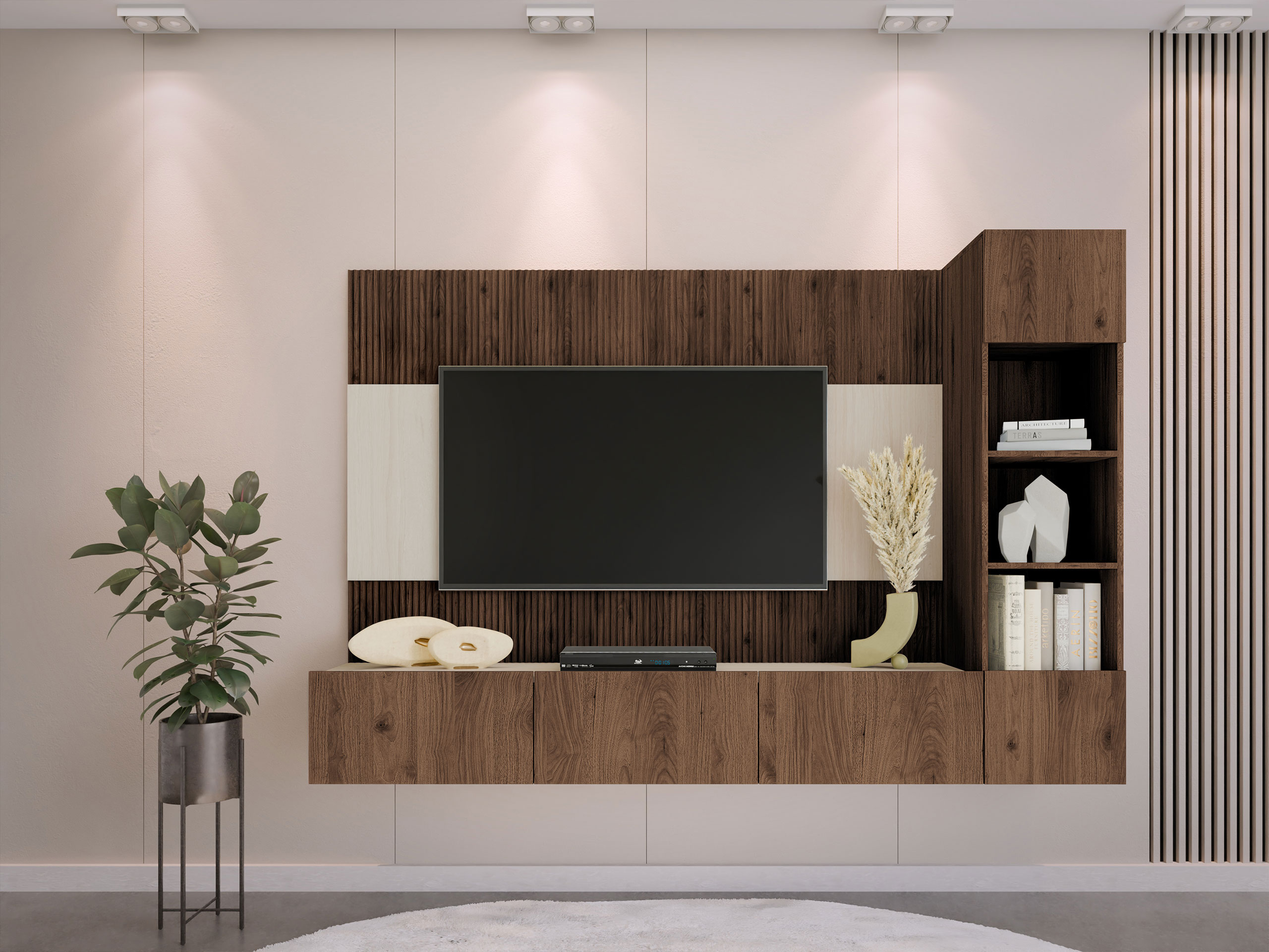 Set de living Comfivo Salix II (Nuc + Deschis traverine)
