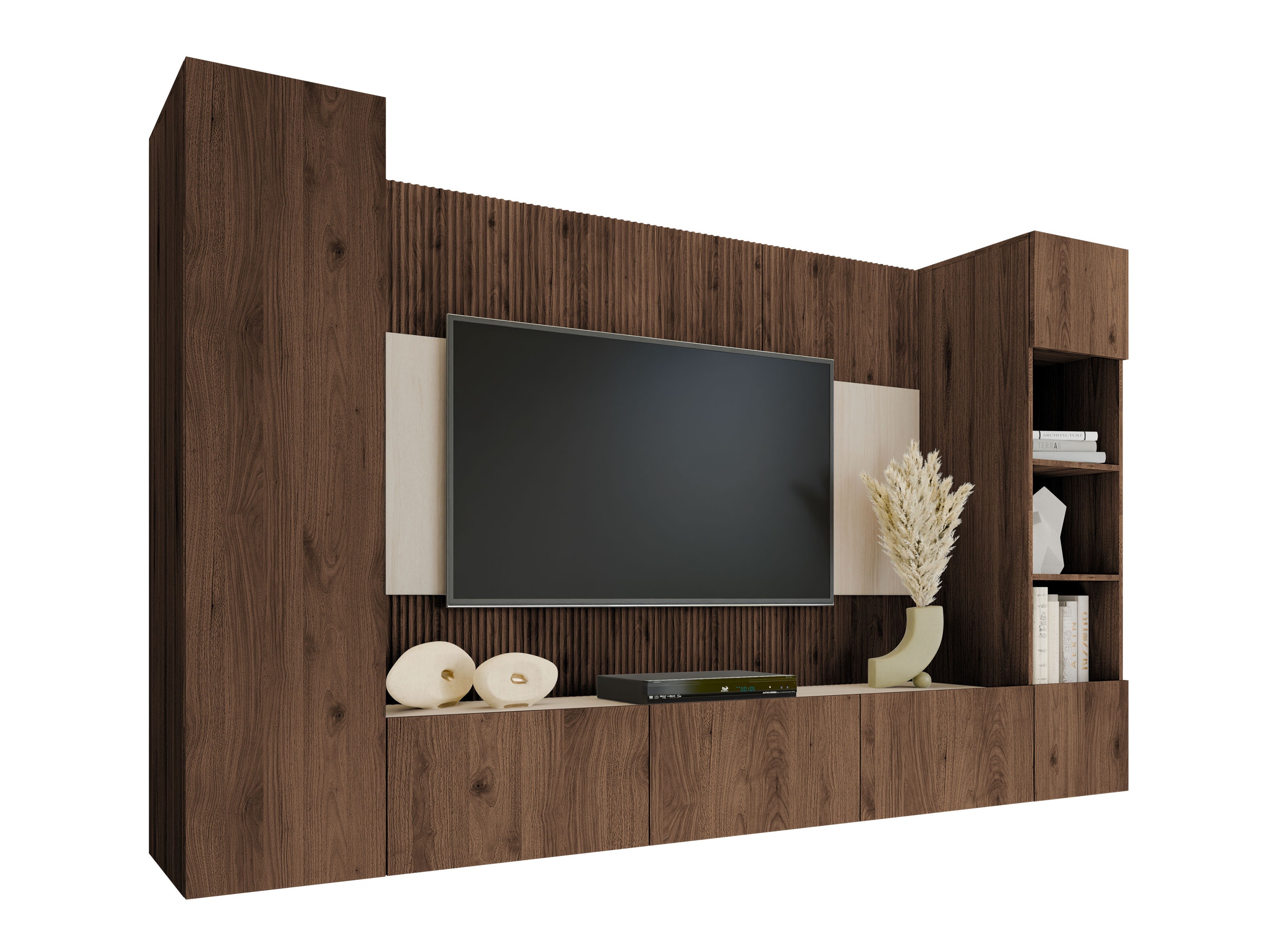 Set de living Comfivo Salix IV (Nuc + Travertin ușor)