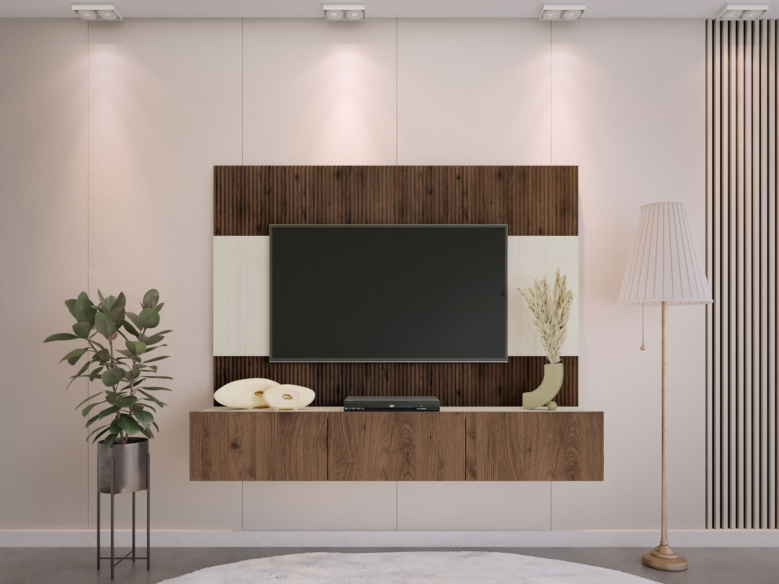 Set de living Comfivo Salix (Nuc + Deschis Travertine)