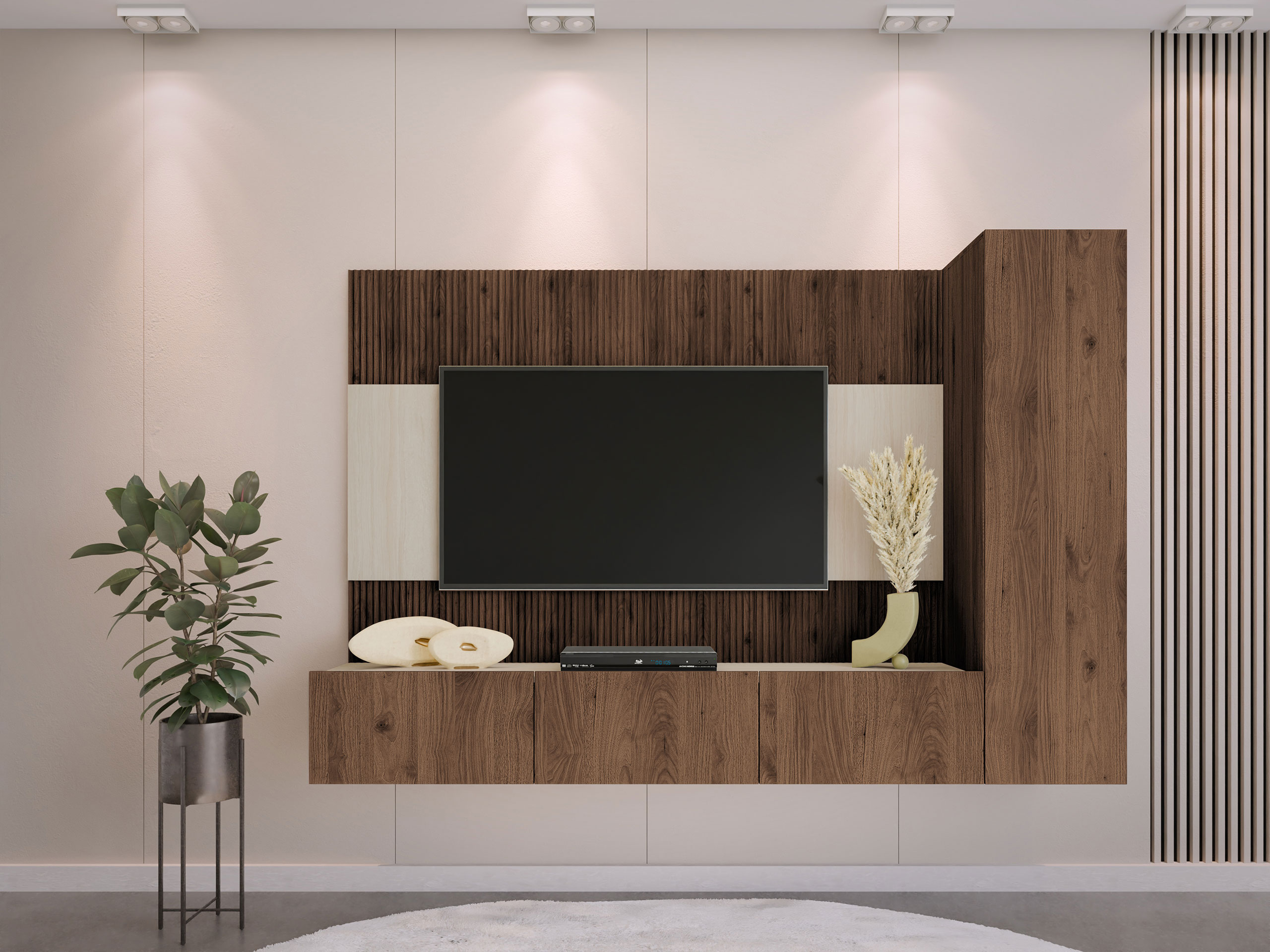 Set de living Comfivo Salix VI (Nuc + Deschis Travertine)