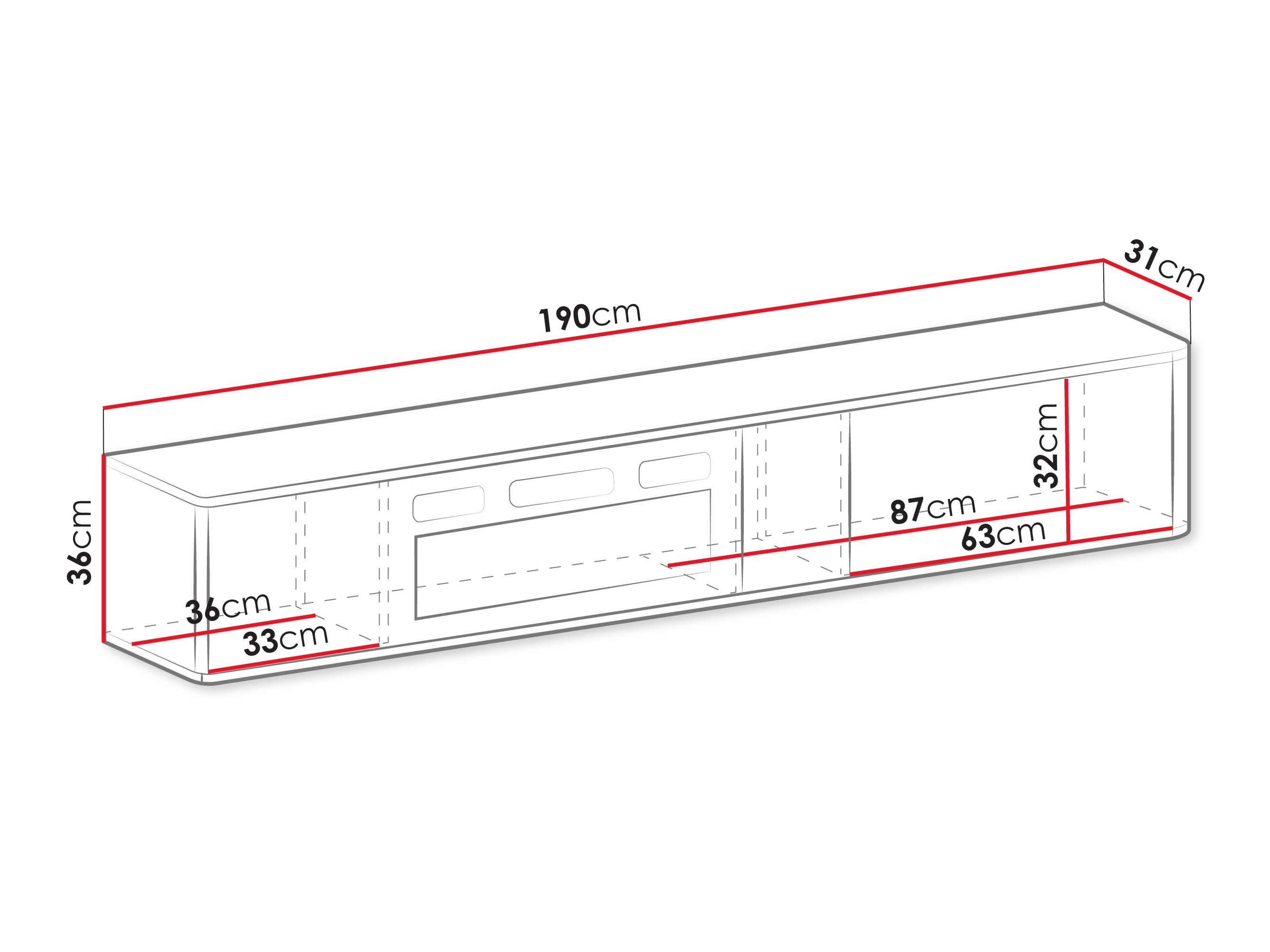Comodă TV Dormele 111