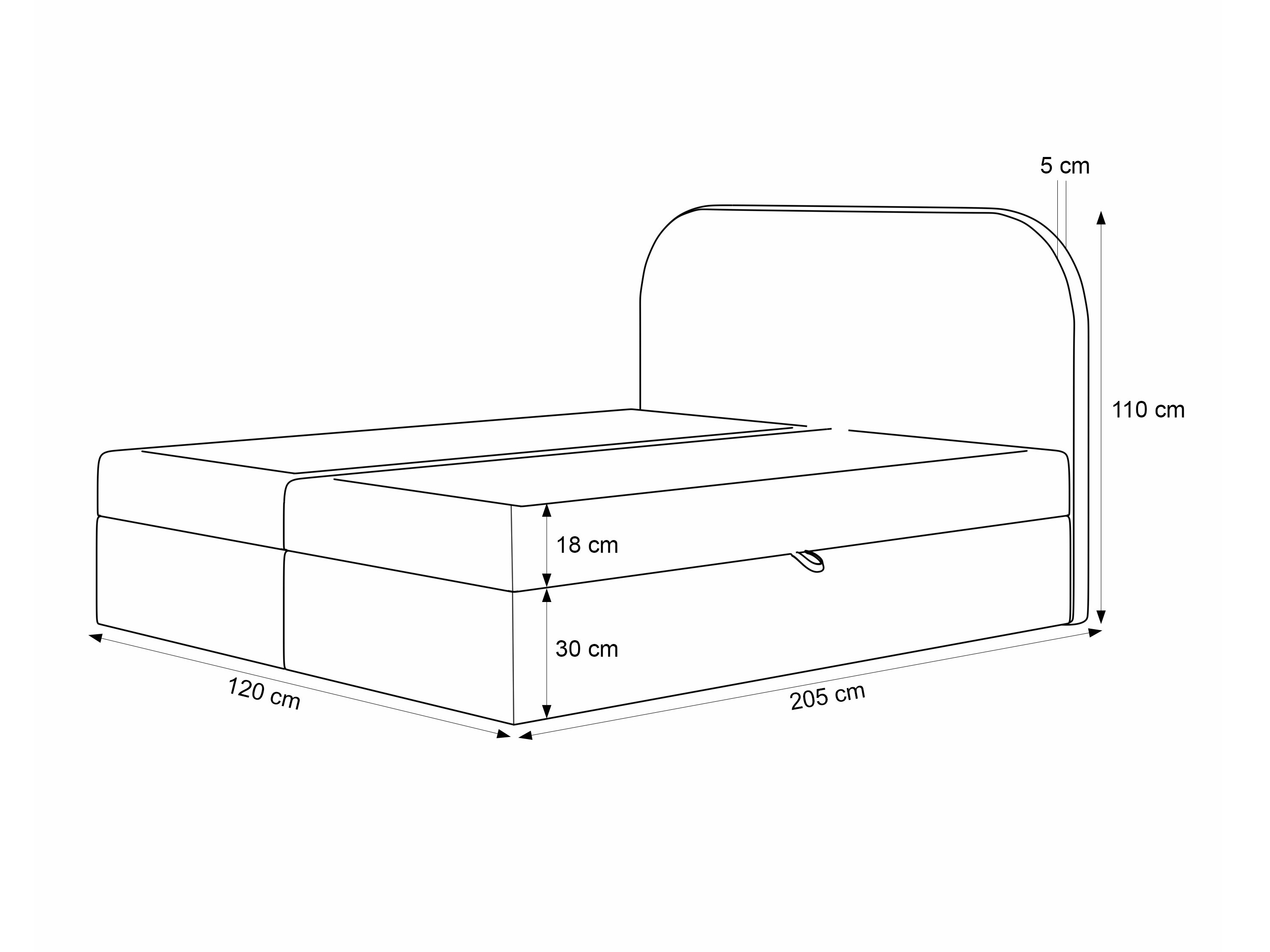 Pat boxspring Martinez 131 (Lumi 84)