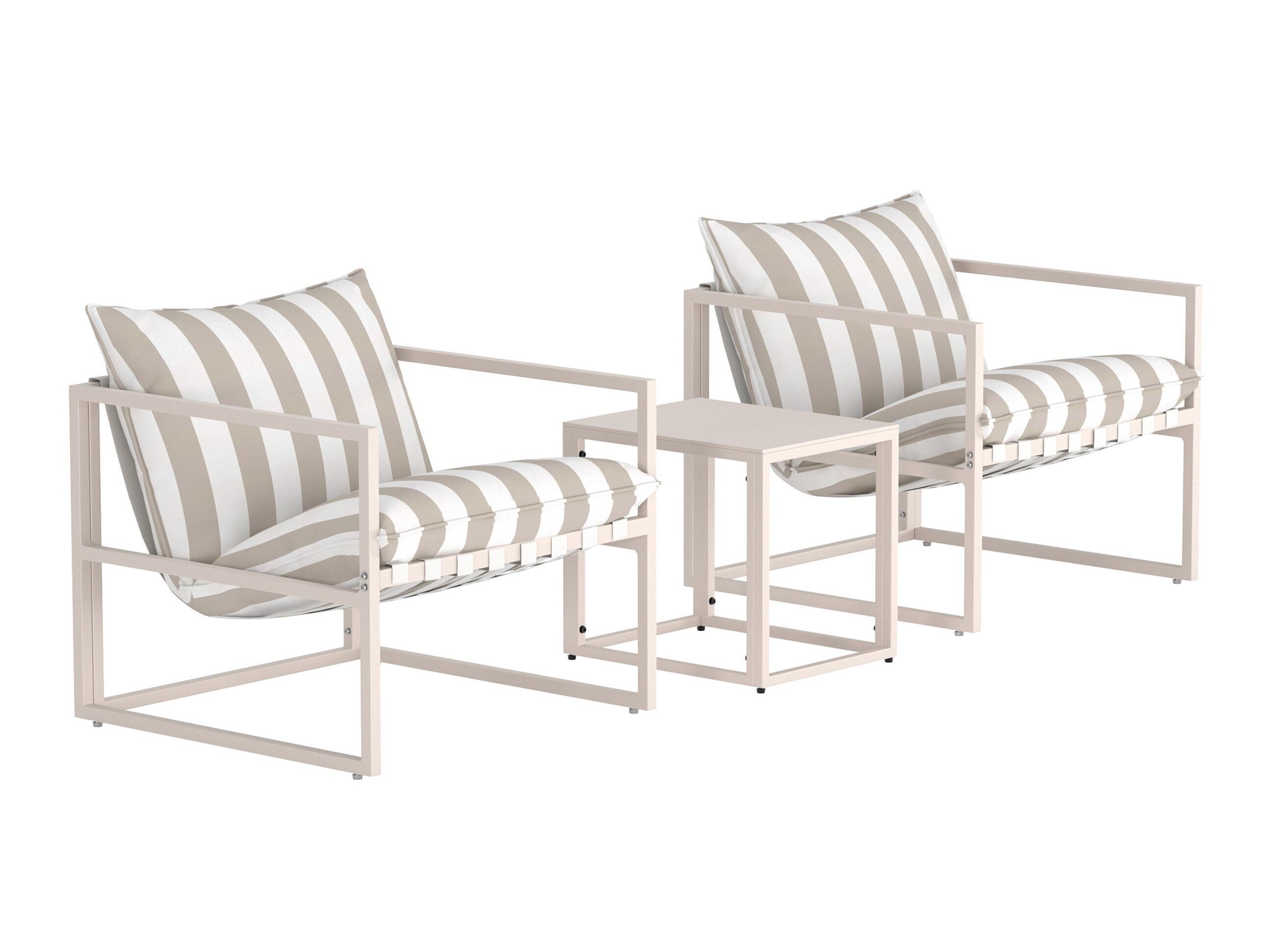 Set mobilier de exterior Dallas 5186 (Bej + Alb)