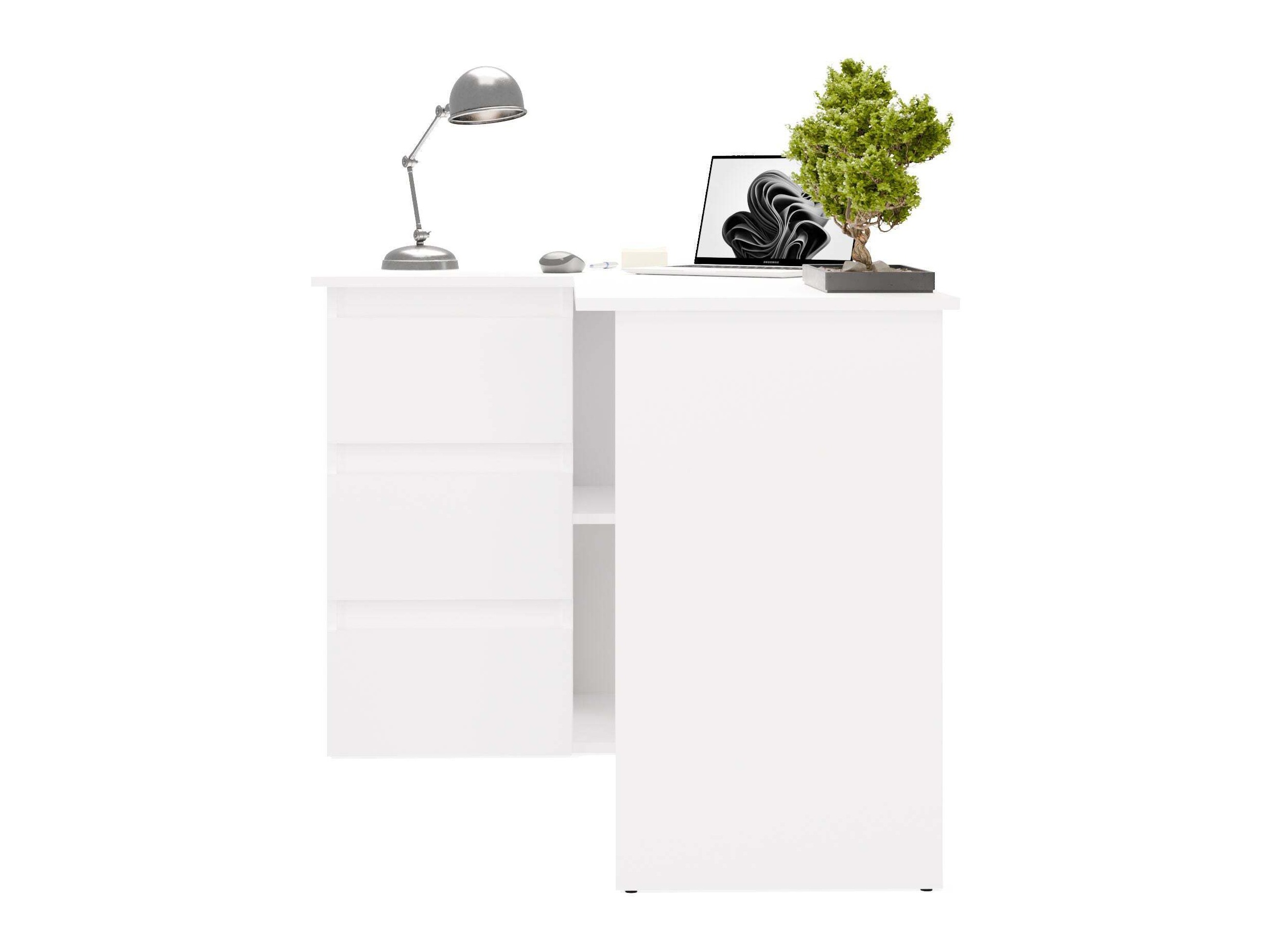 Birou de colt Mandeville 365 (Alb)