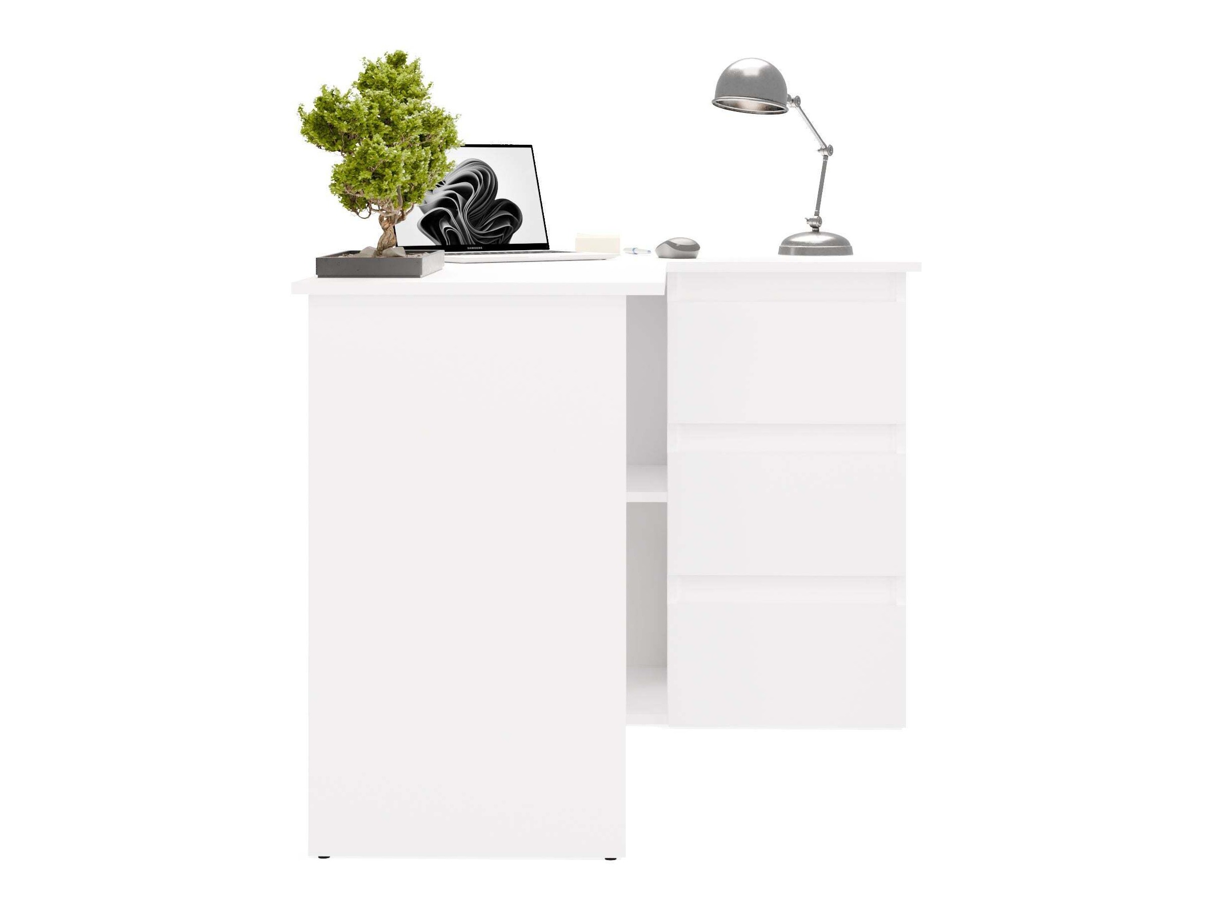 Birou de colt Mandeville 365 (Alb)