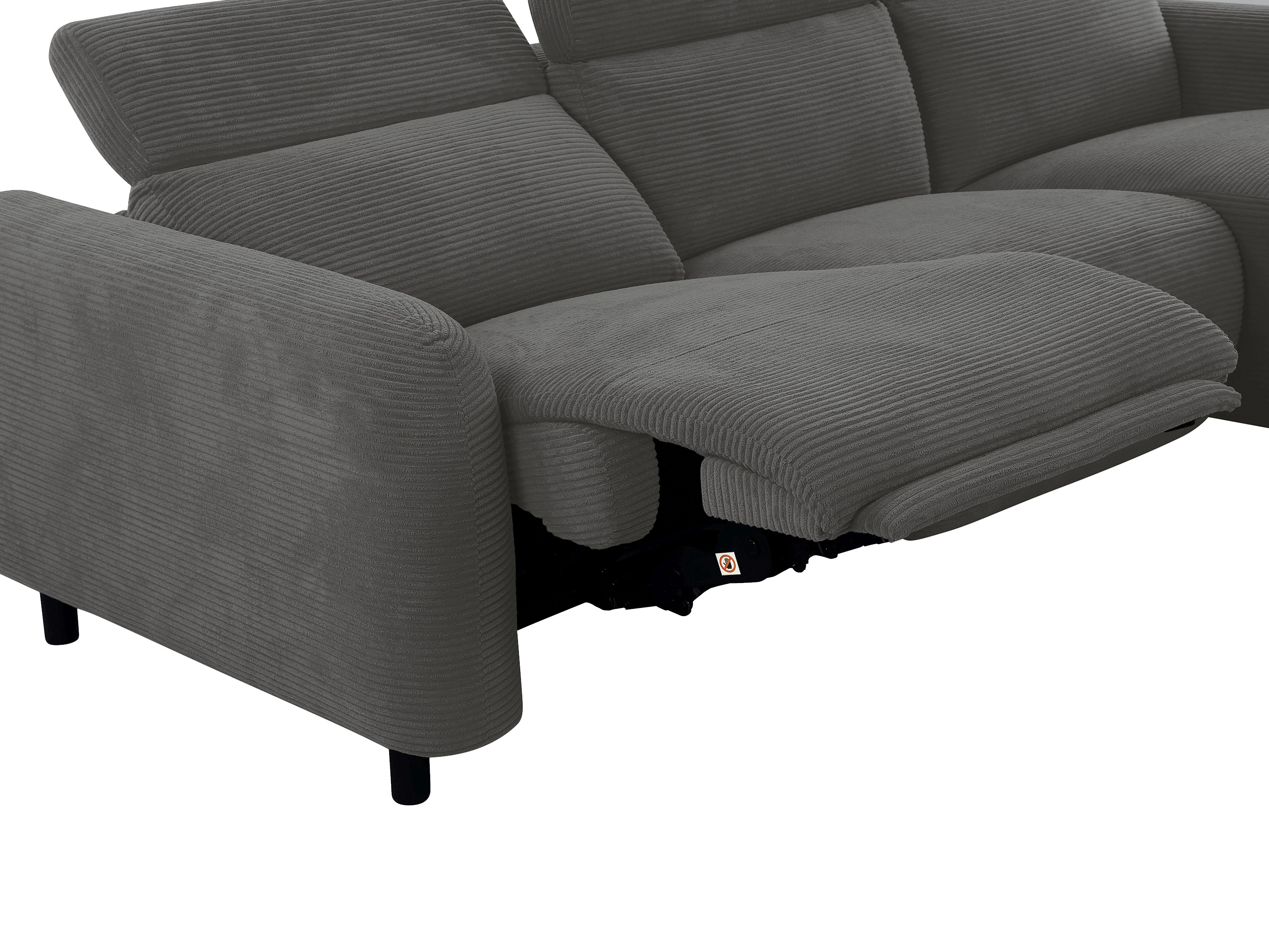 Colțar cu recliner Denton 1509 (Antracit)