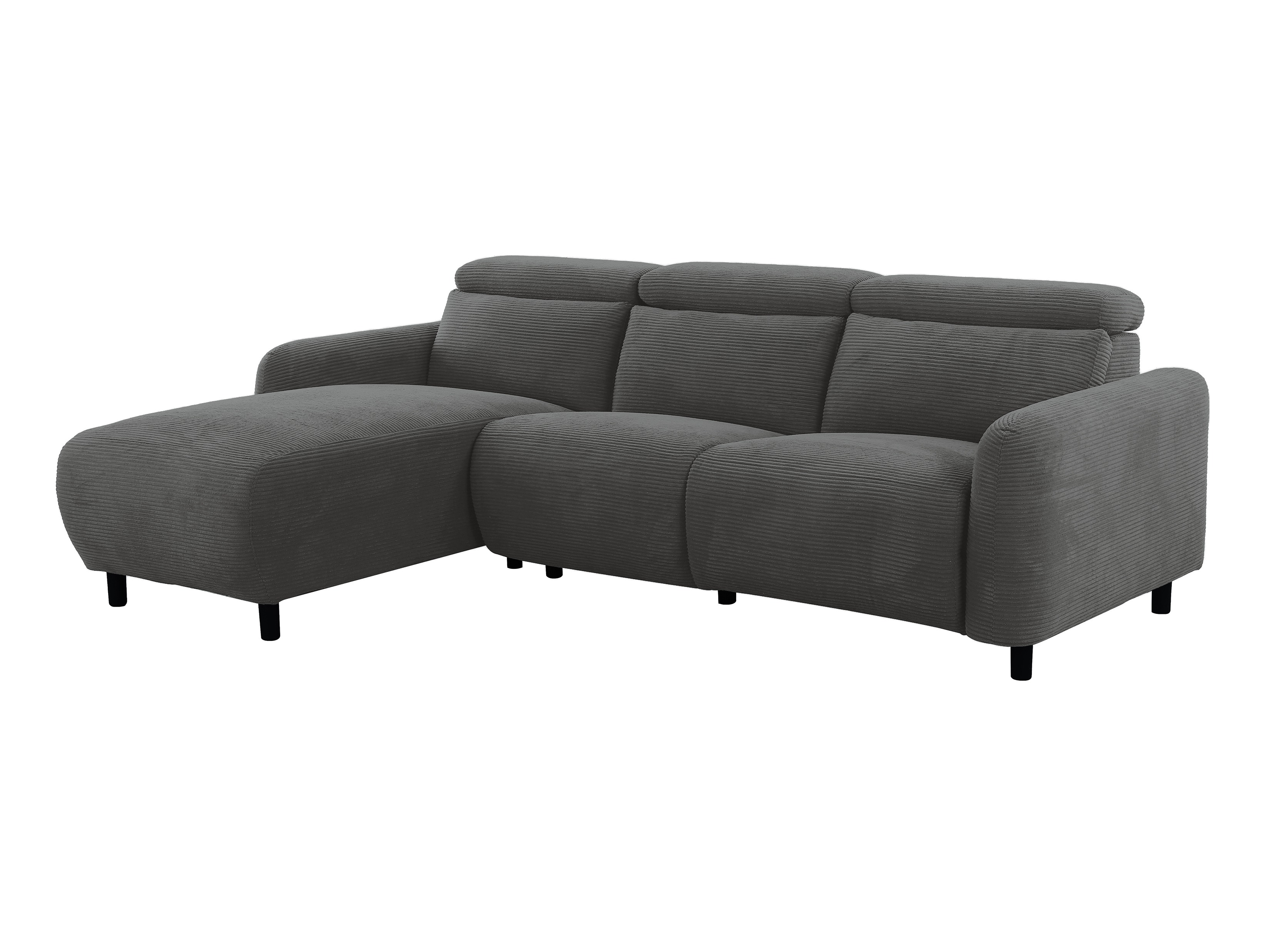 Colțar cu recliner Denton 1510 (Gri inchis)