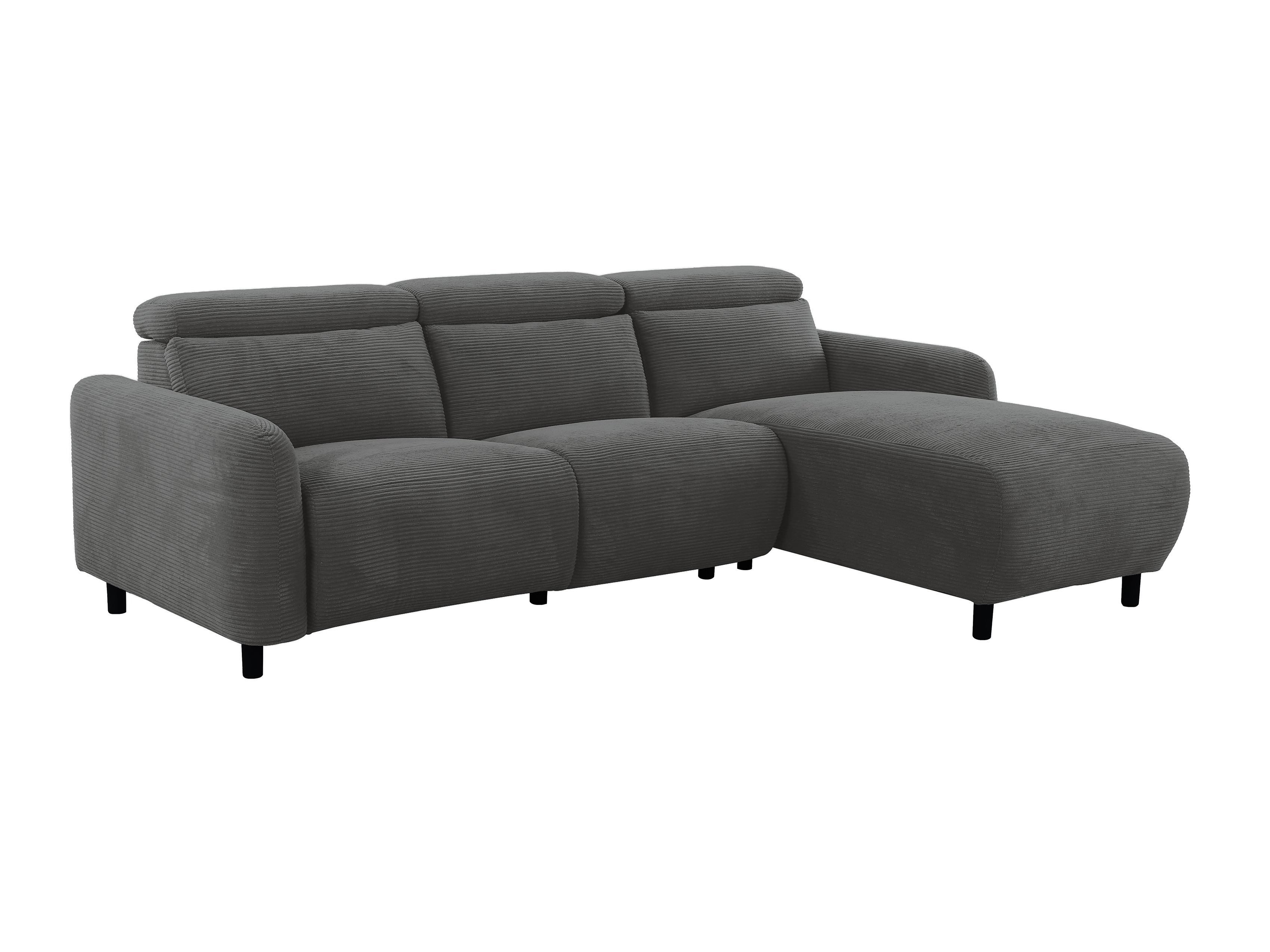 Colțar cu recliner Denton 1510 (Gri inchis)
