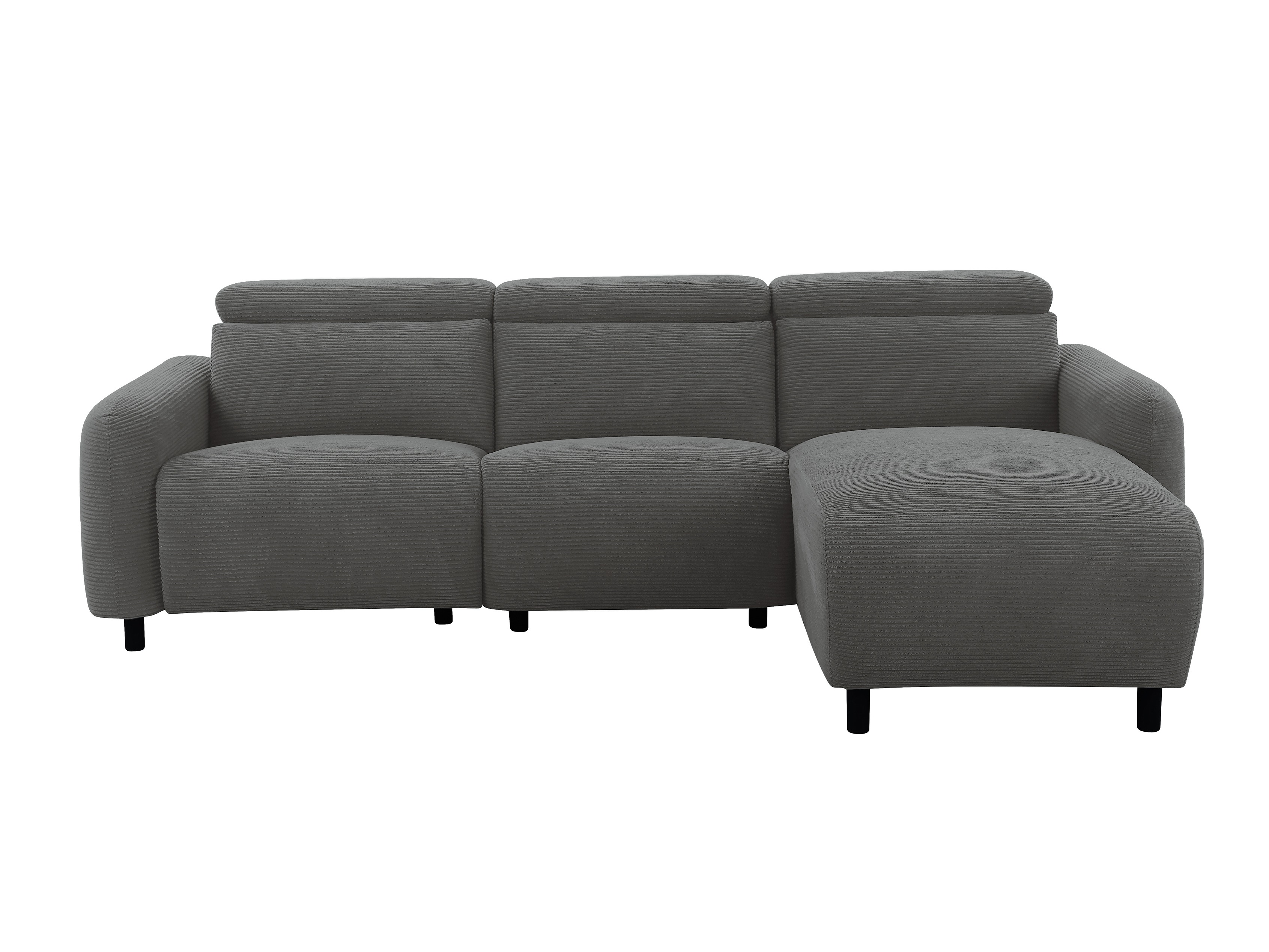 Colțar cu recliner Denton 1510 (Gri inchis)