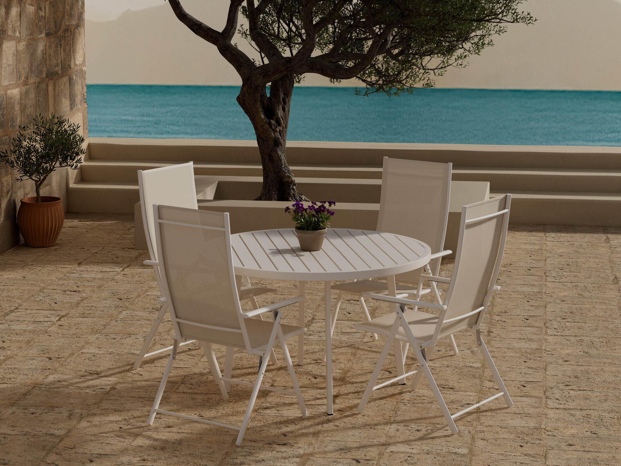 Mese și scaune Dallas 5257 (Bej)