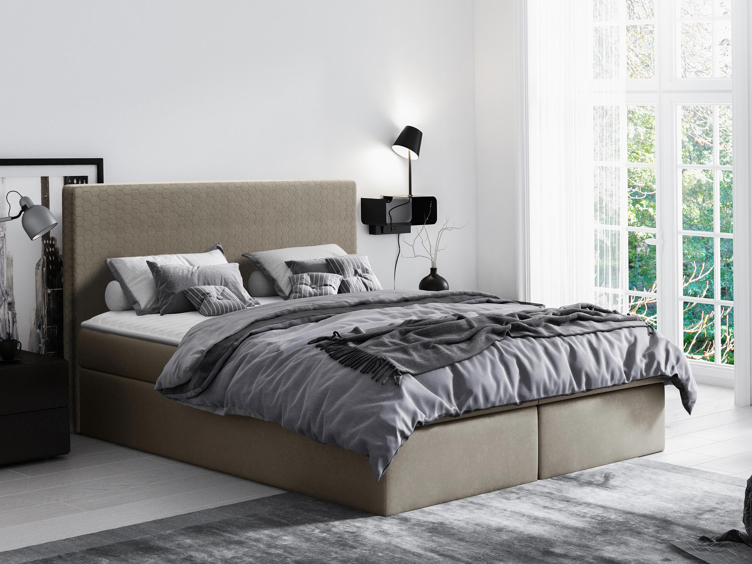 Pat boxspring Nix (Velluto 3)