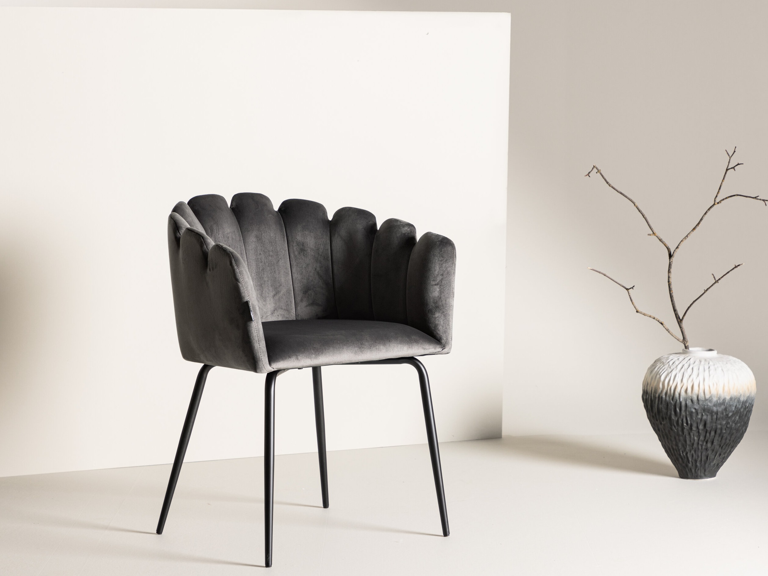 Scaun Dallas 134 (Gri + Negru)