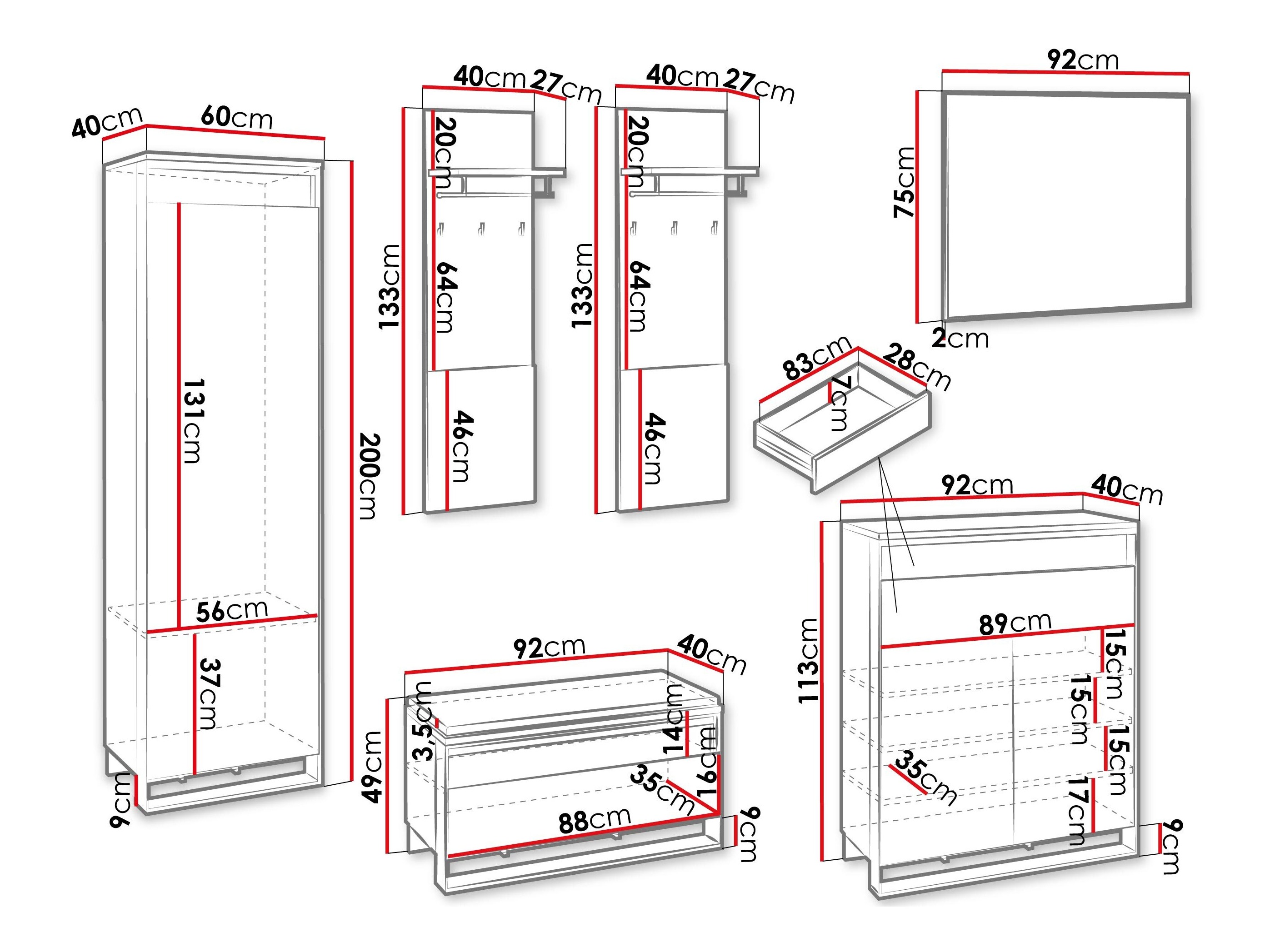 Set de hol Luliru 153