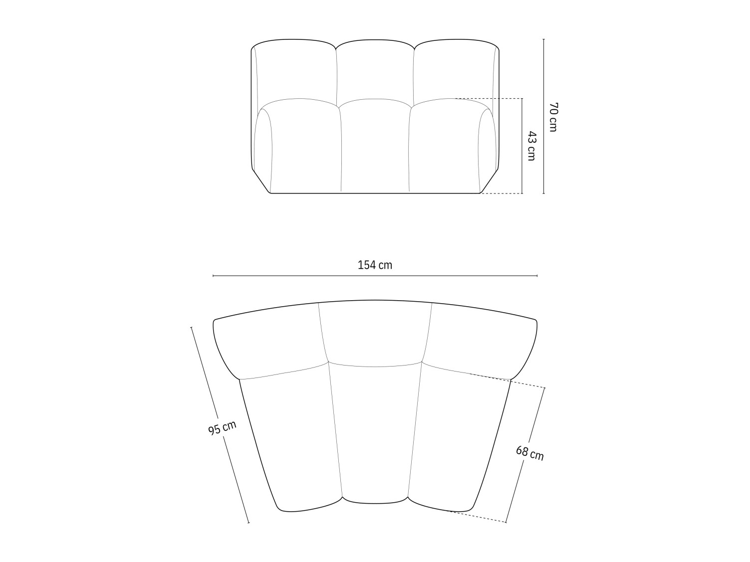 Sistem modular de șezut Cirleve 114 (Salvador 12)
