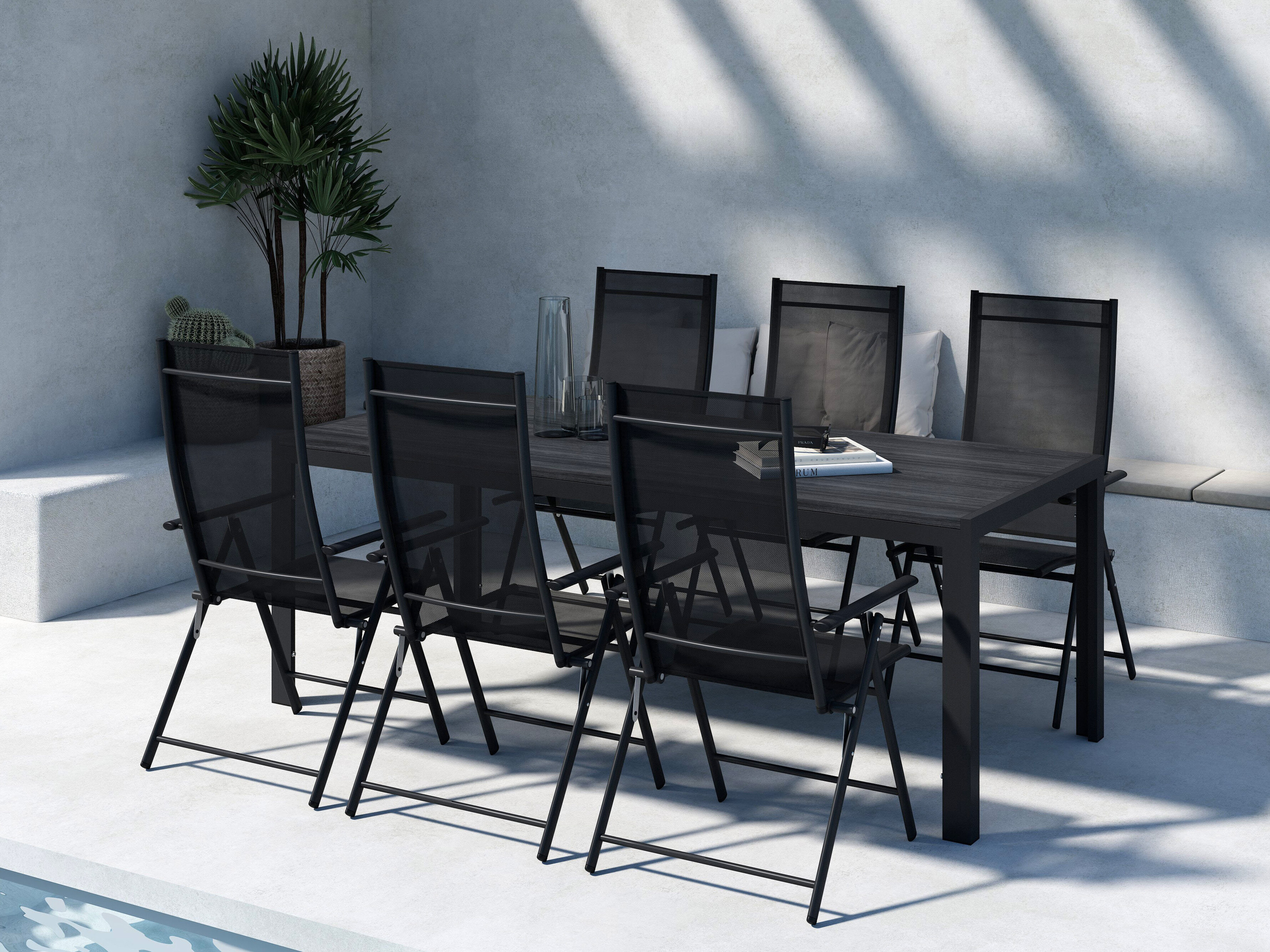Mese și scaune Dallas 5263 (Negru)