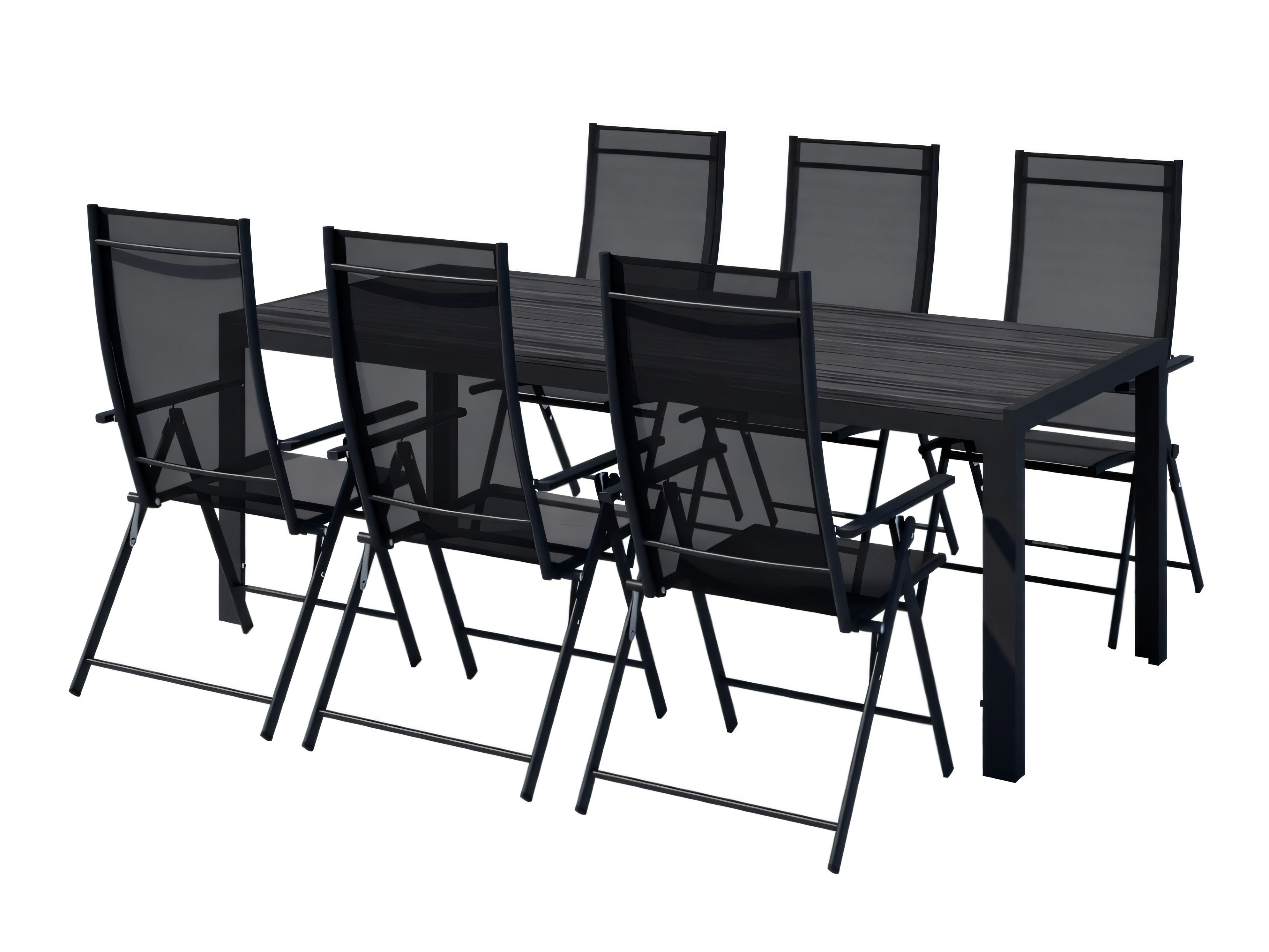 Set masă și scaune Dallas 5263 (Negru)
