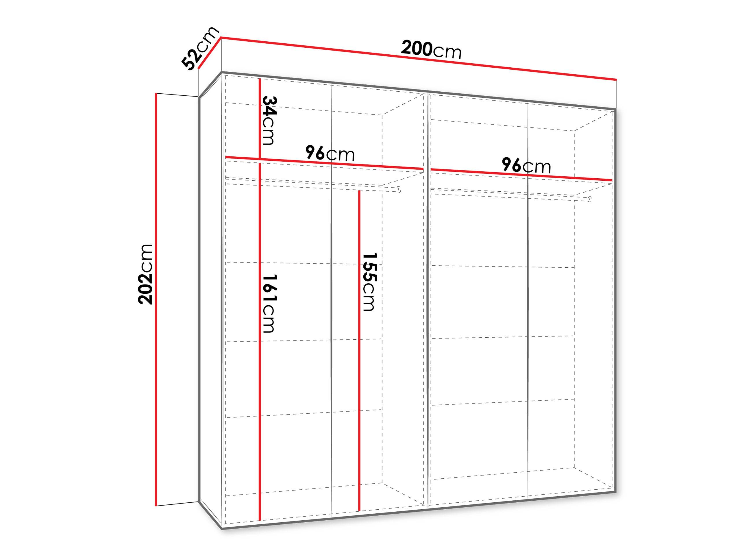 Dulap Hartford 598 (Alb)