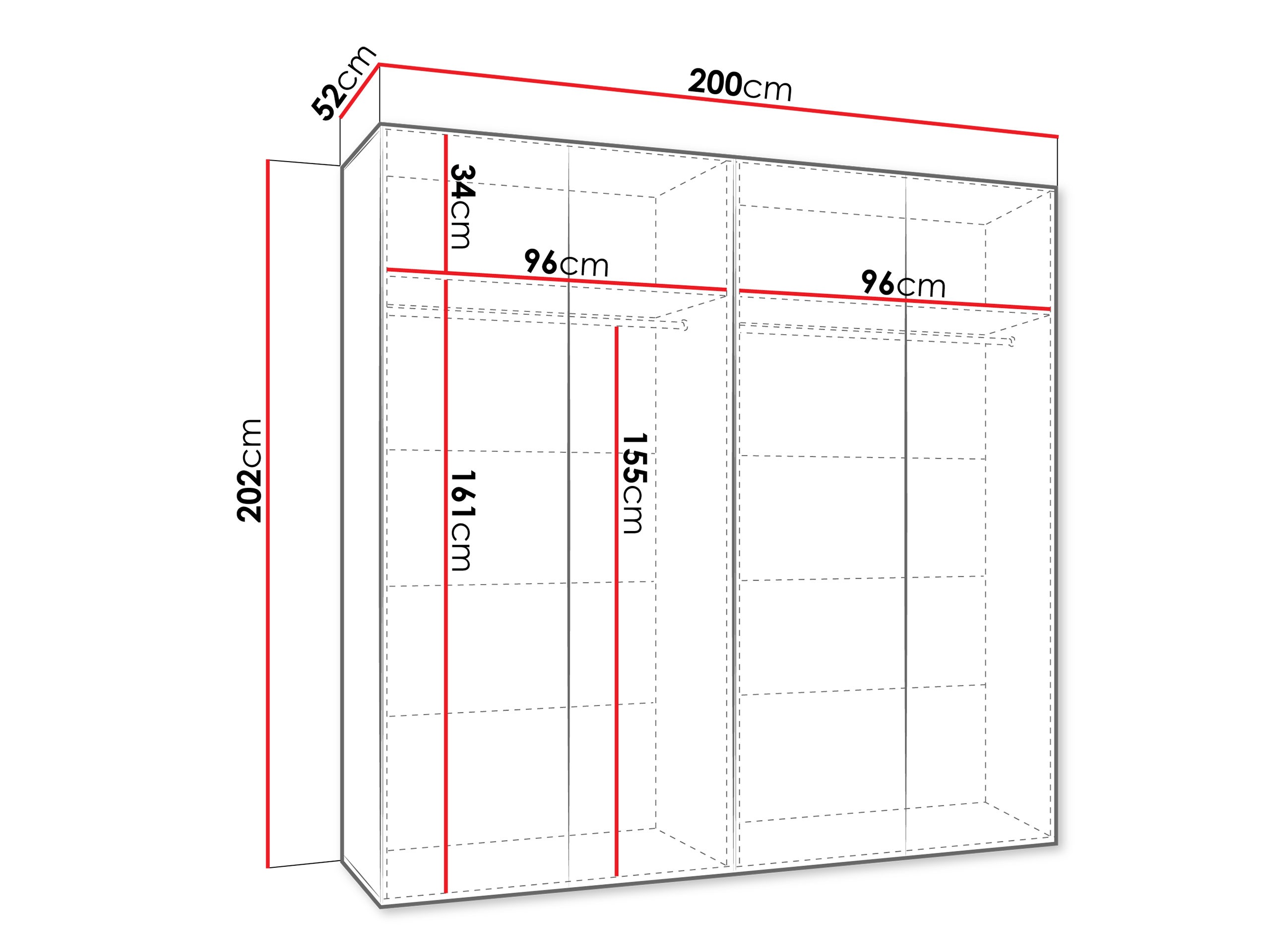 Dulap Hartford 601 (Alb)