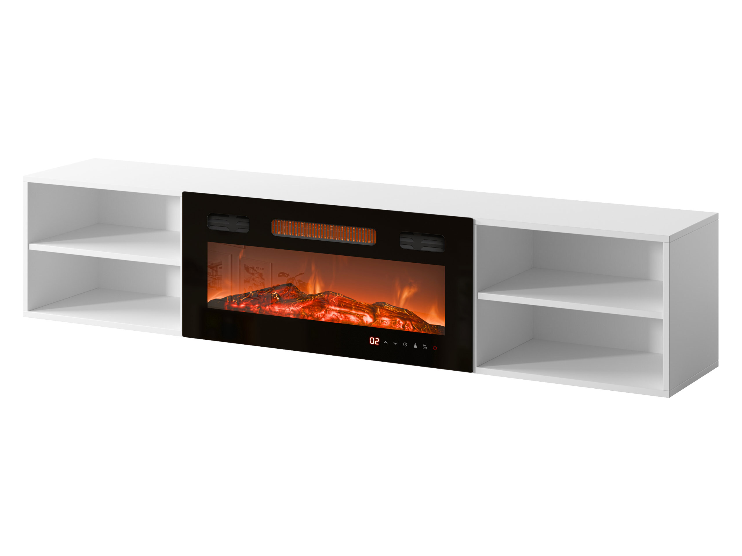 Comodă TV Charlotte 190 (Alb + Negru)