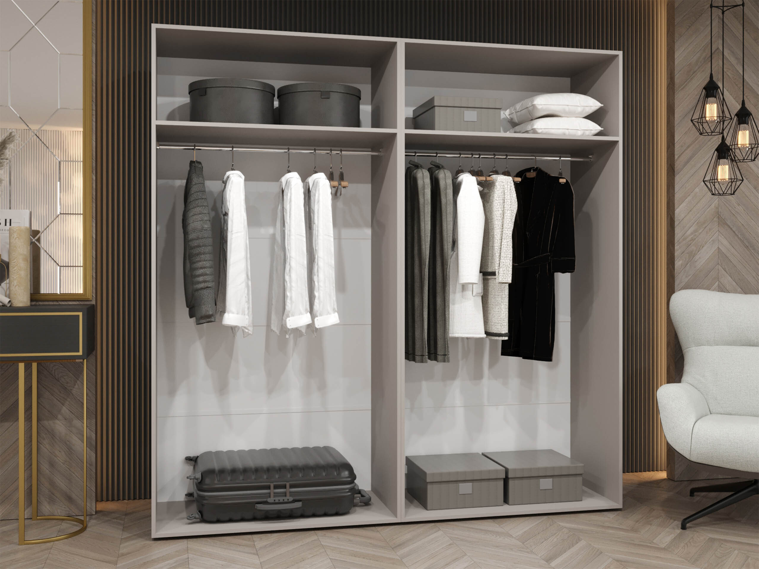 Dulap Hartford 605 (Negru)