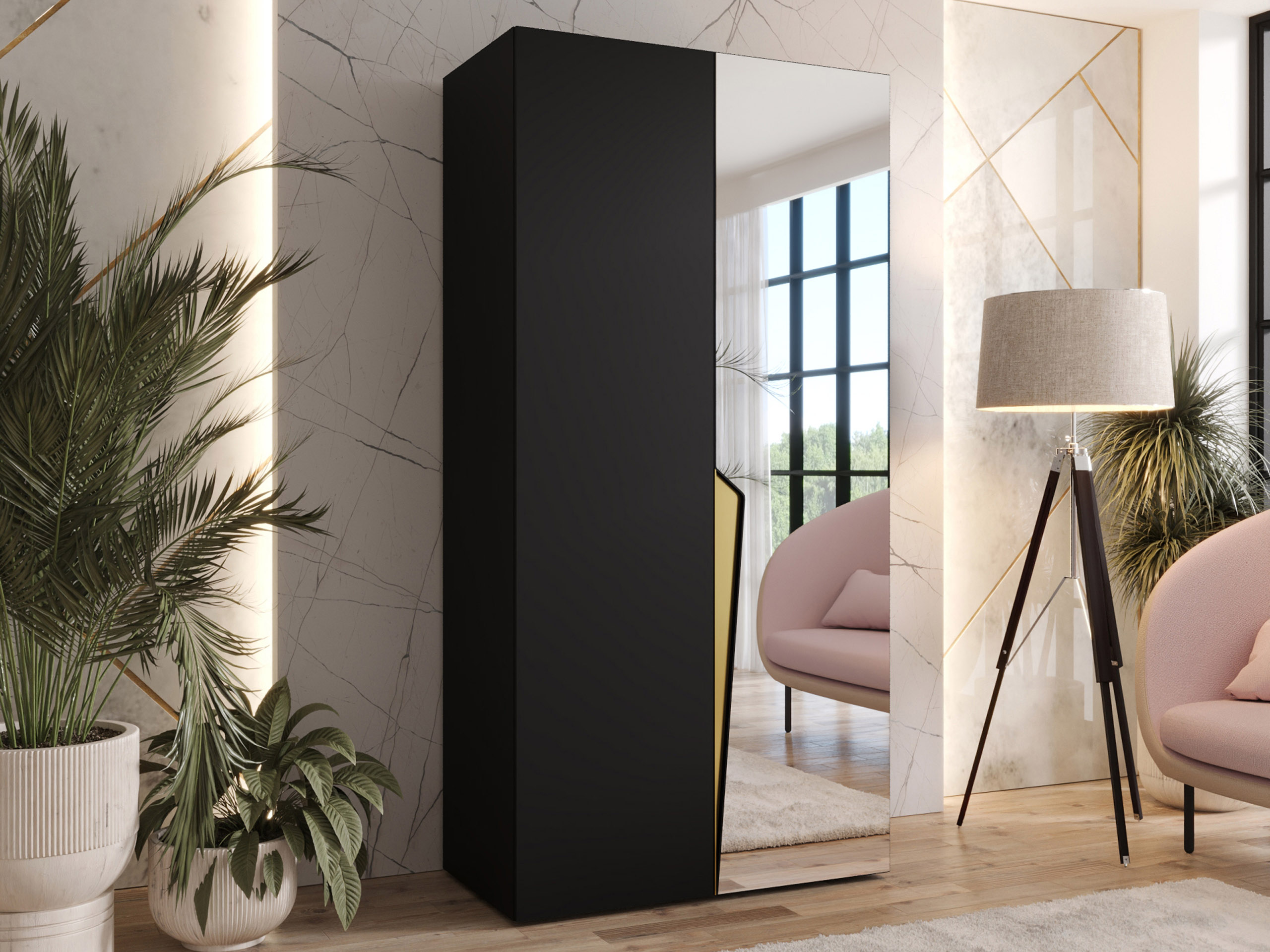 Dulap Hartford 608 (Negru)