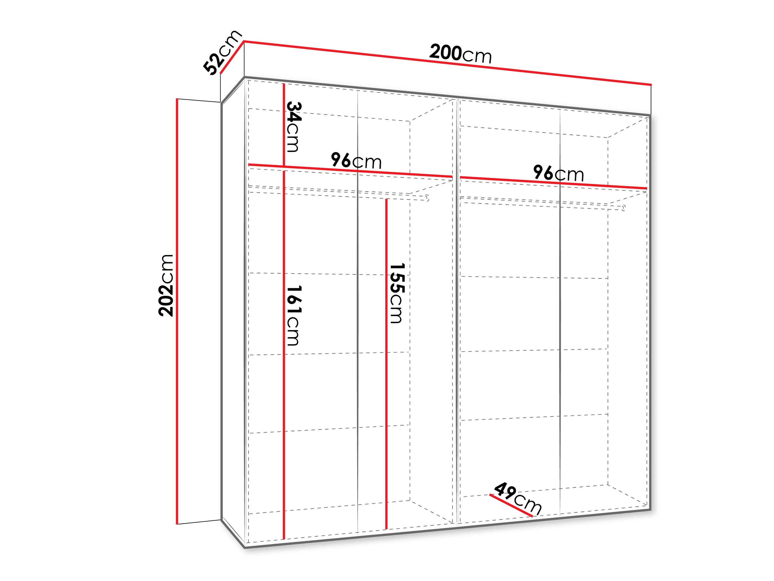 Dulap Hartford 610 (Alb)