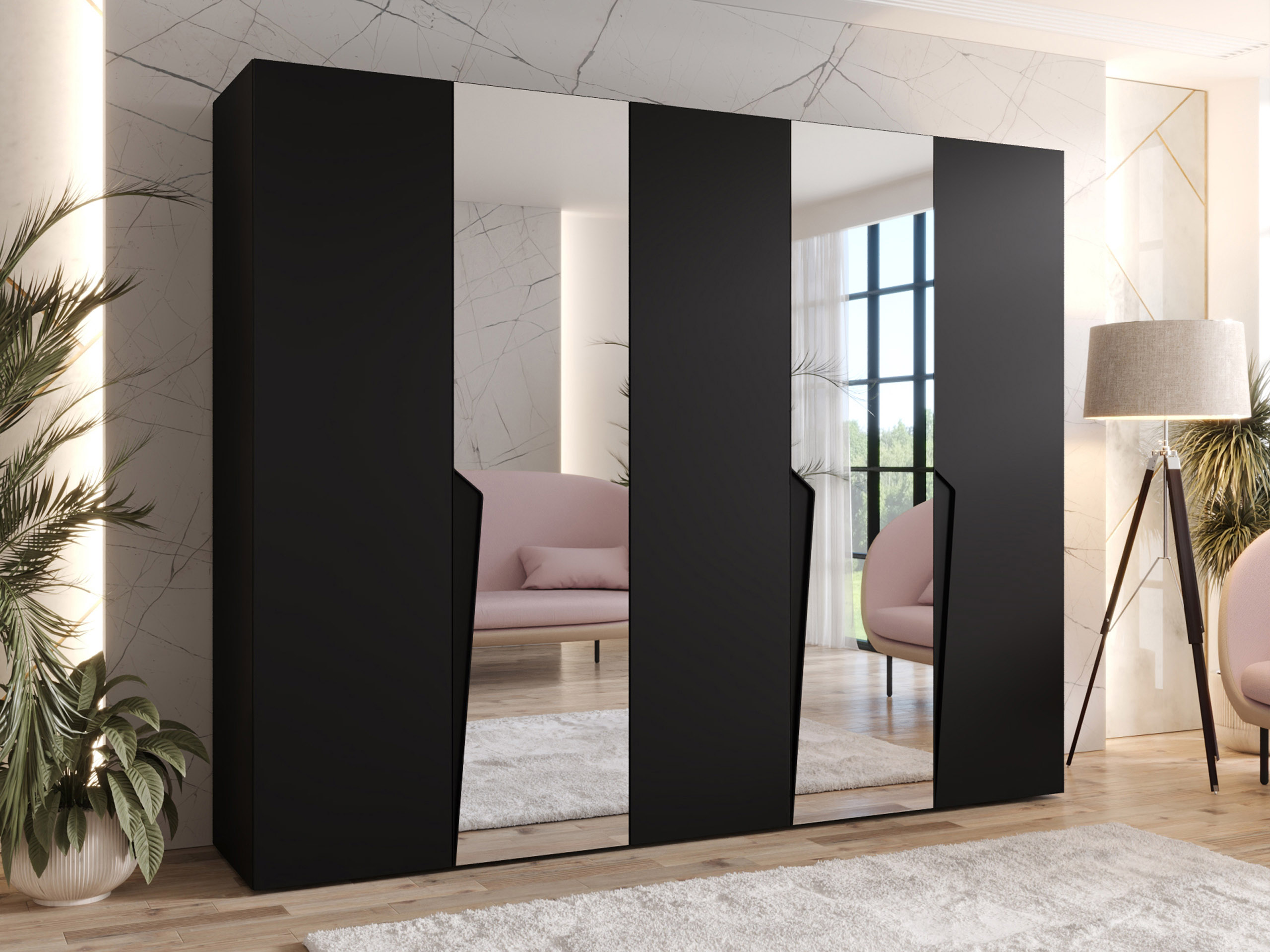 Dulap Hartford 611 (Negru)