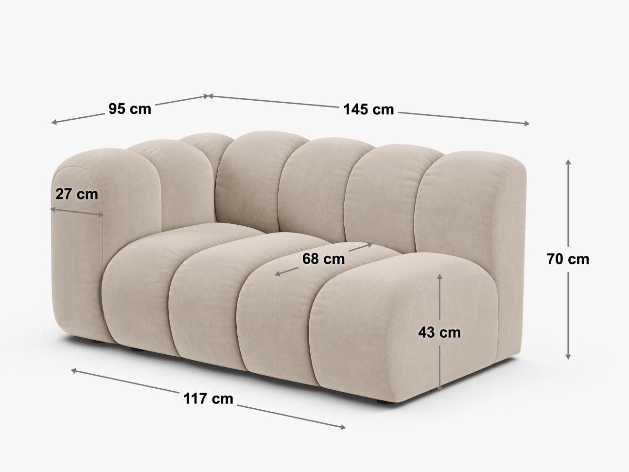 Sistem modular de șezut Cirleve 115 (Eden 02)