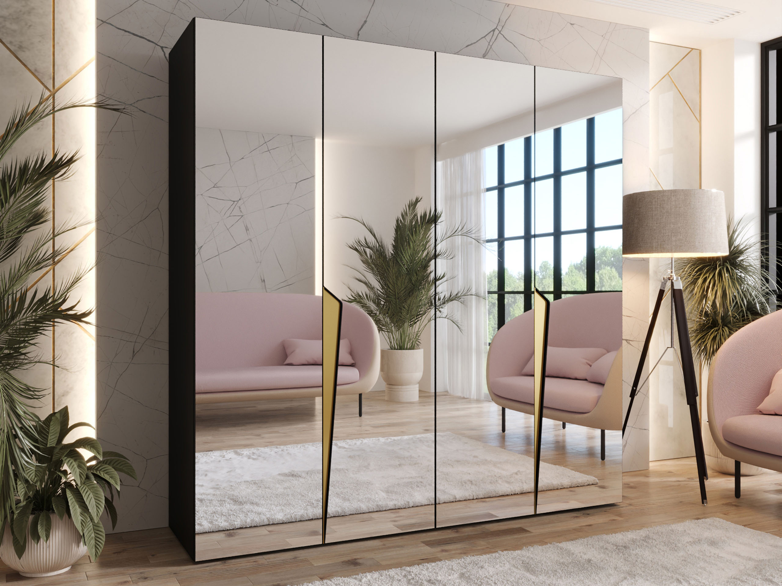 Dulap Hartford 615 (Negru)
