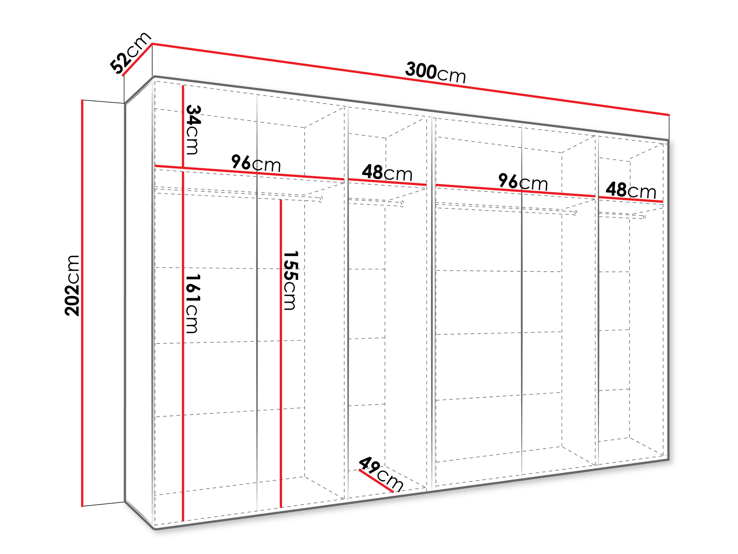 Dulap Hartford 617 (Negru)