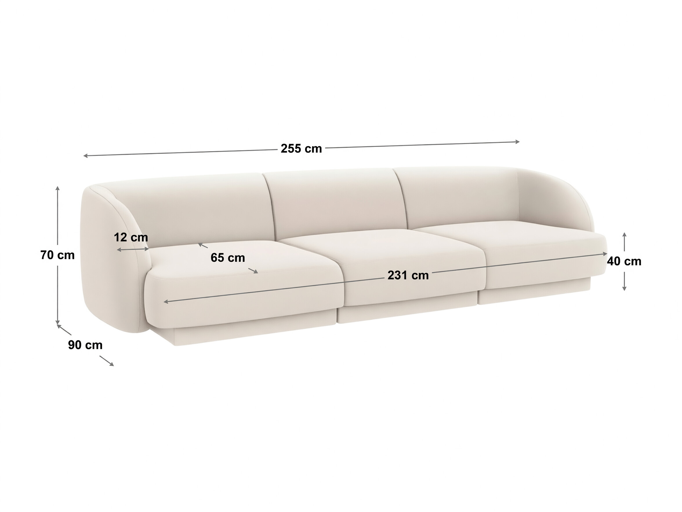 Canapea modulară Tivlomi 104 (Bluvel 86)