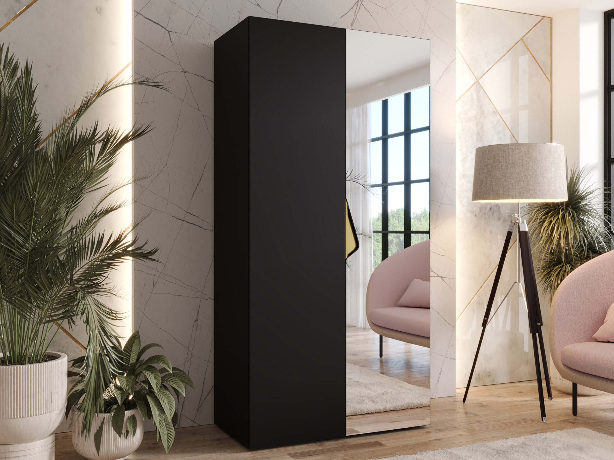 Dulap Hartford 623 (Negru)