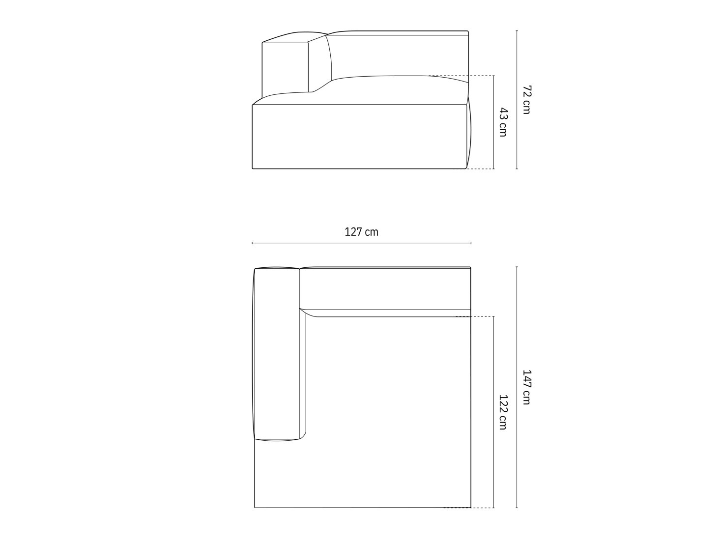 Sistem modular de șezut Sonsore 104 (Monet Graphite)