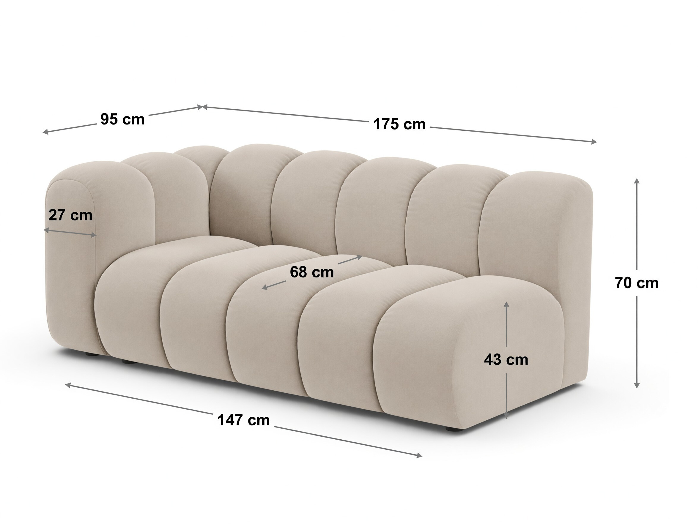 Sistem modular de șezut Cirleve 116 (Eden 16)