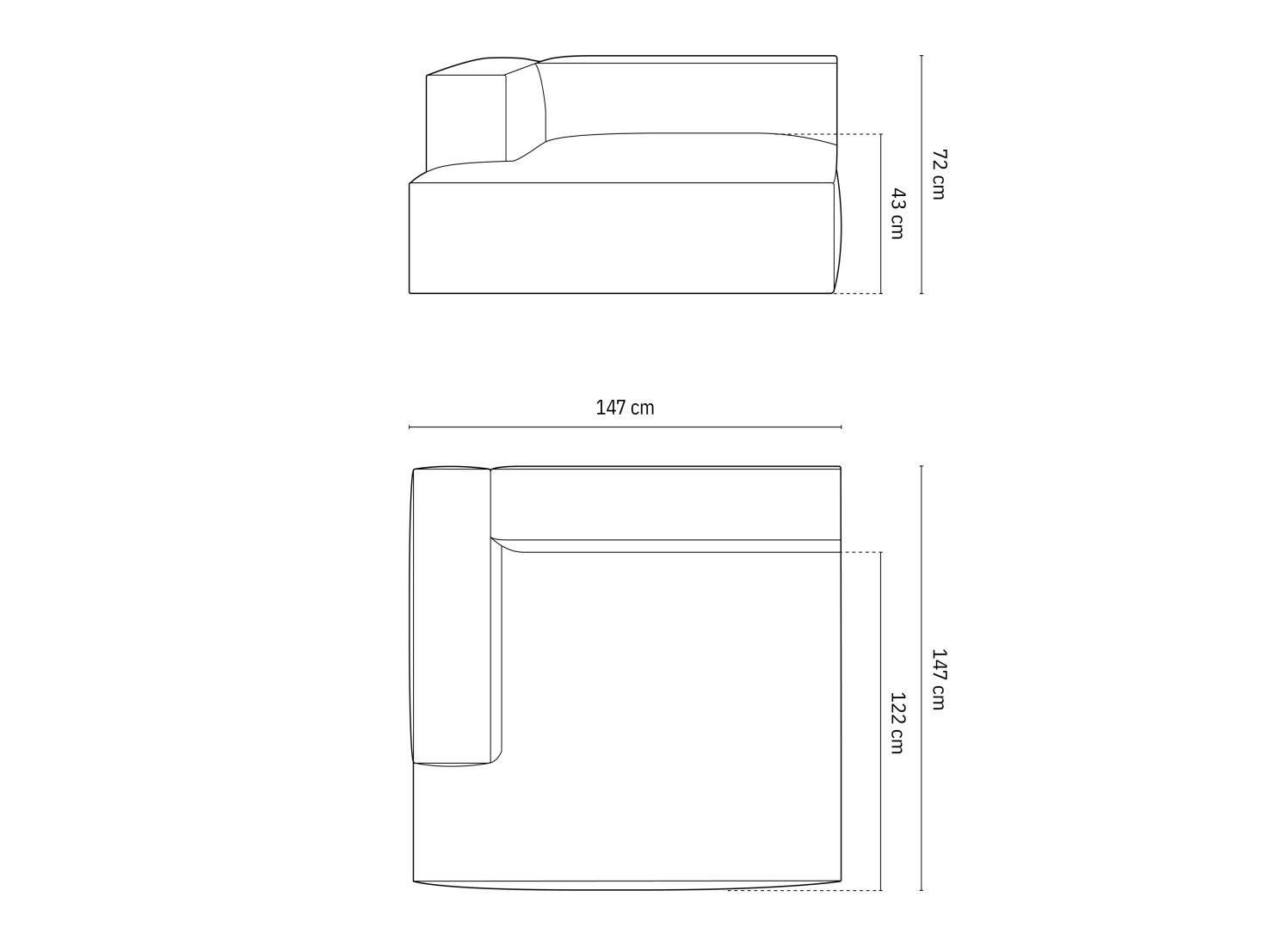 Sistem modular de șezut Sonsore 105 (Monet Anthracite)