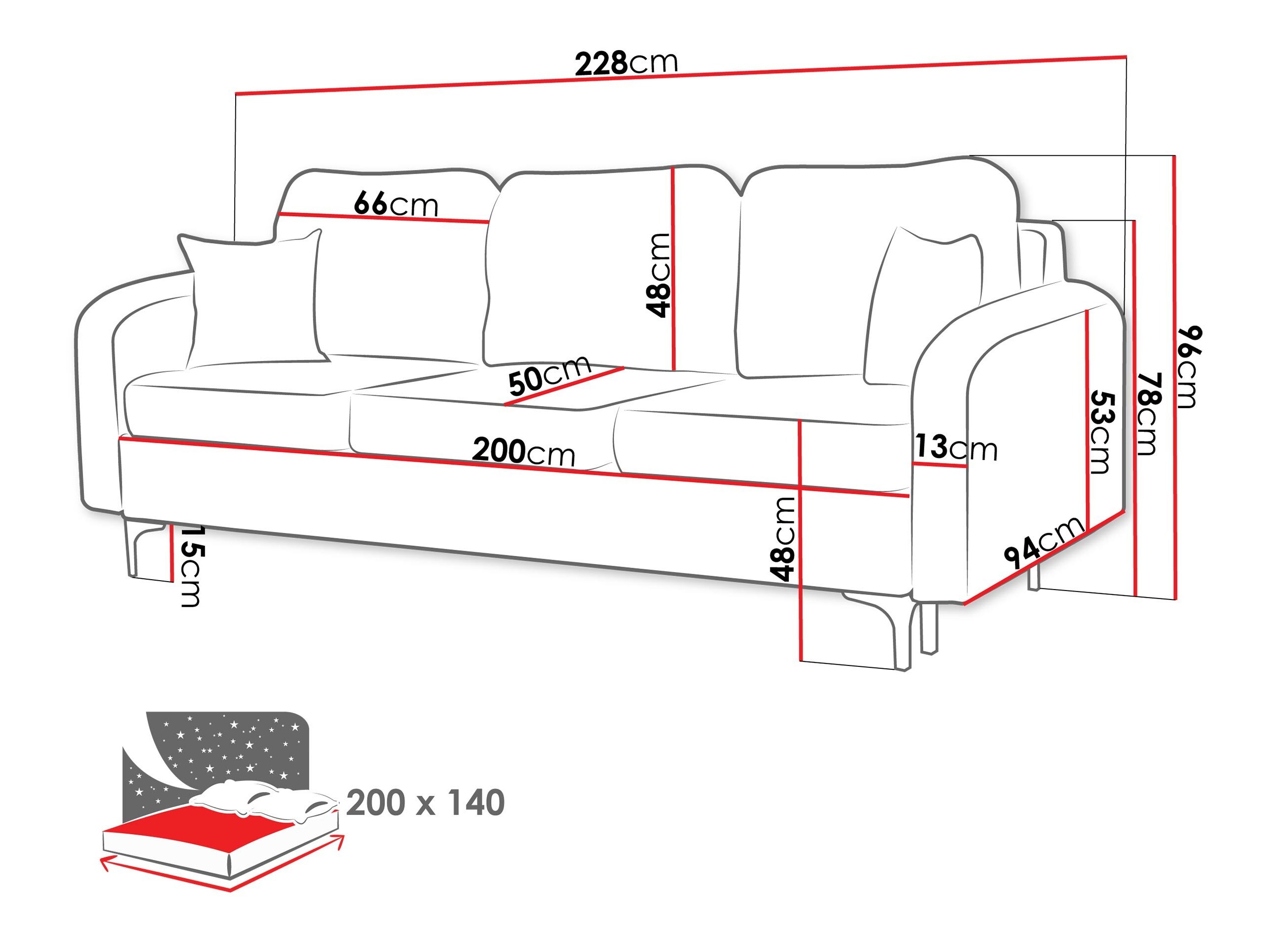 Canapea extensibilă Torlua 102 (Manila 29)