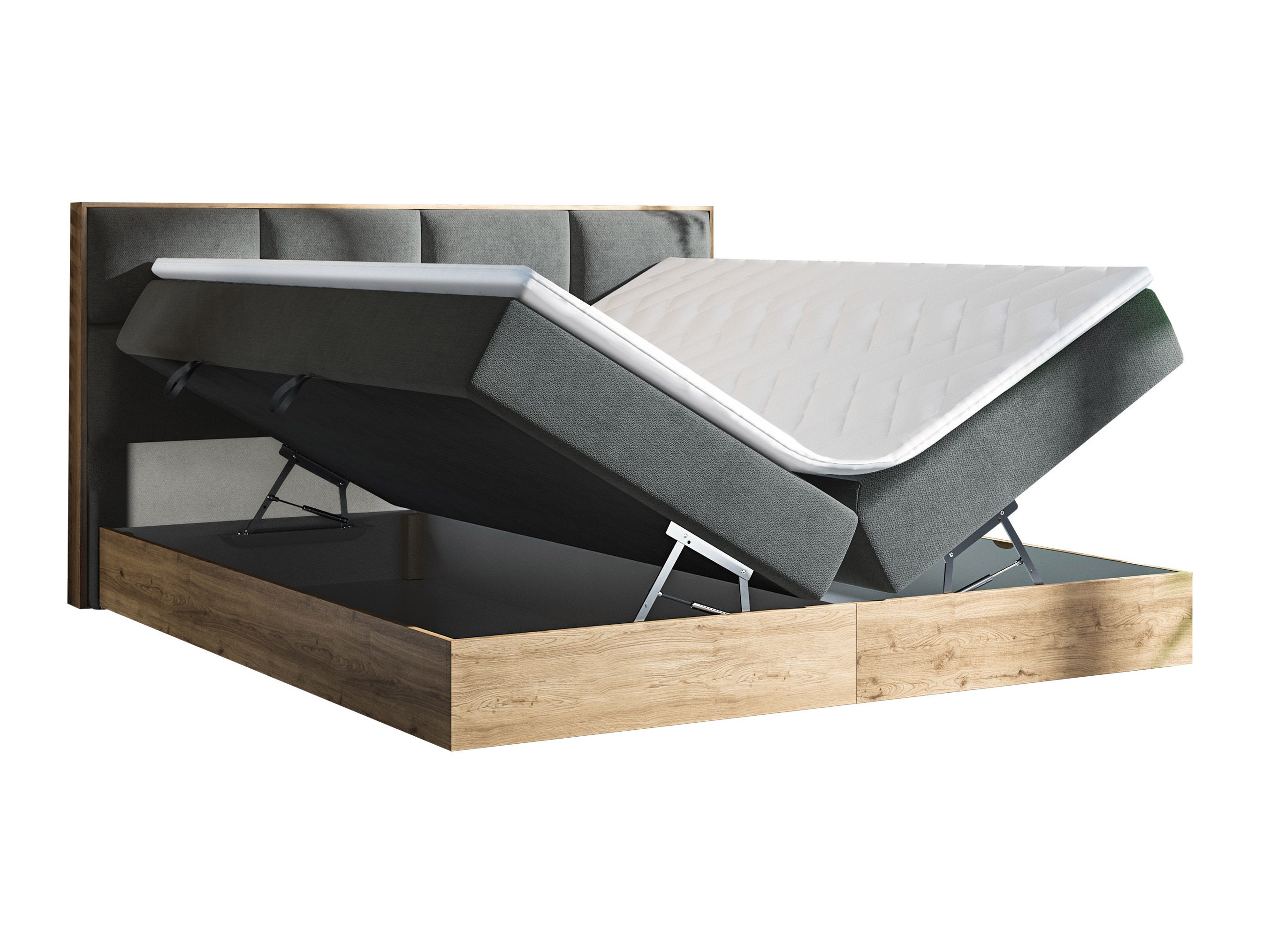 Pat boxspring ComfiDream Miraena (Stejar auriu + Soro 100)