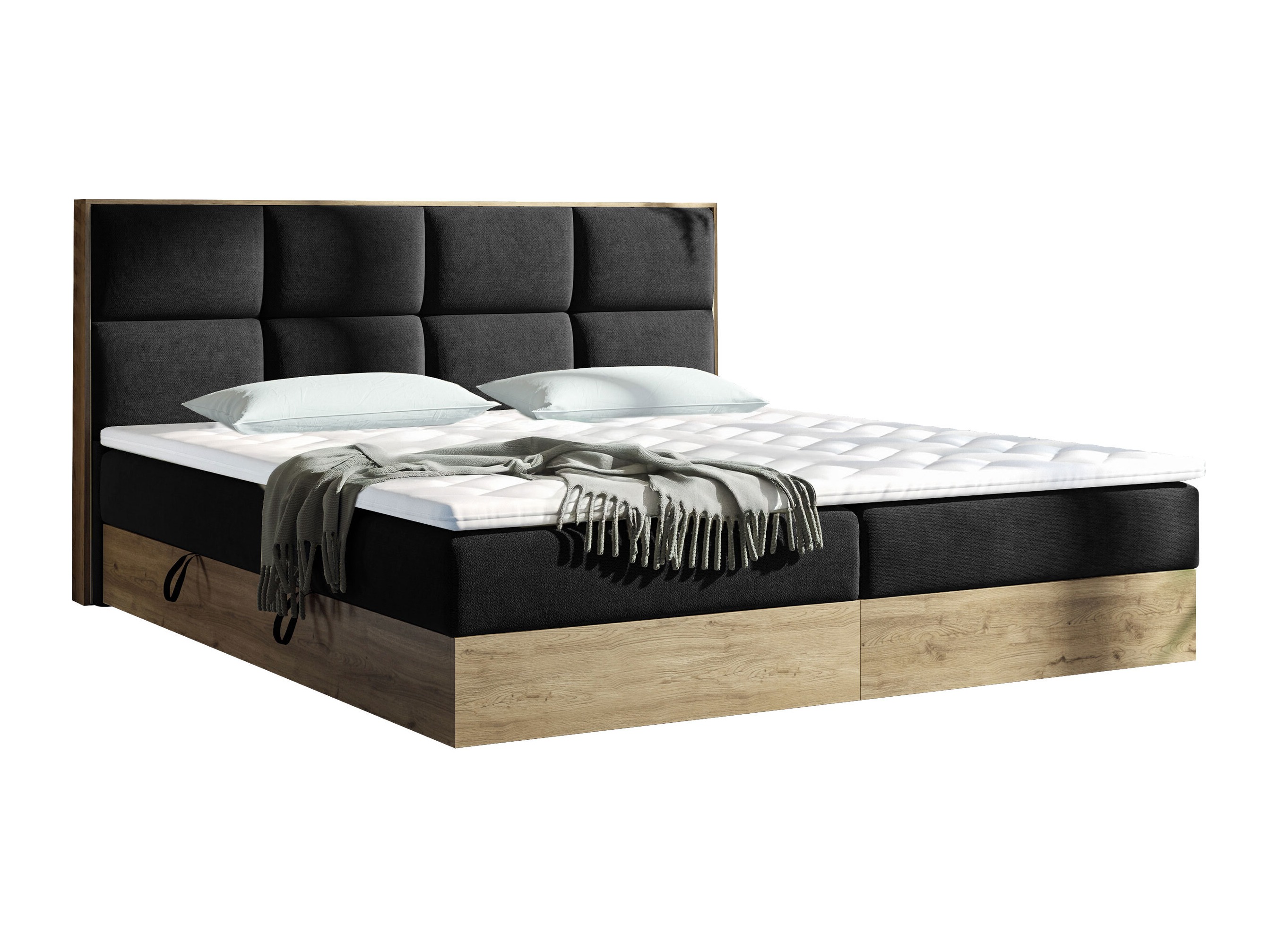 Pat boxspring ComfiDream Miraena (Stejar auriu + Soro 100)