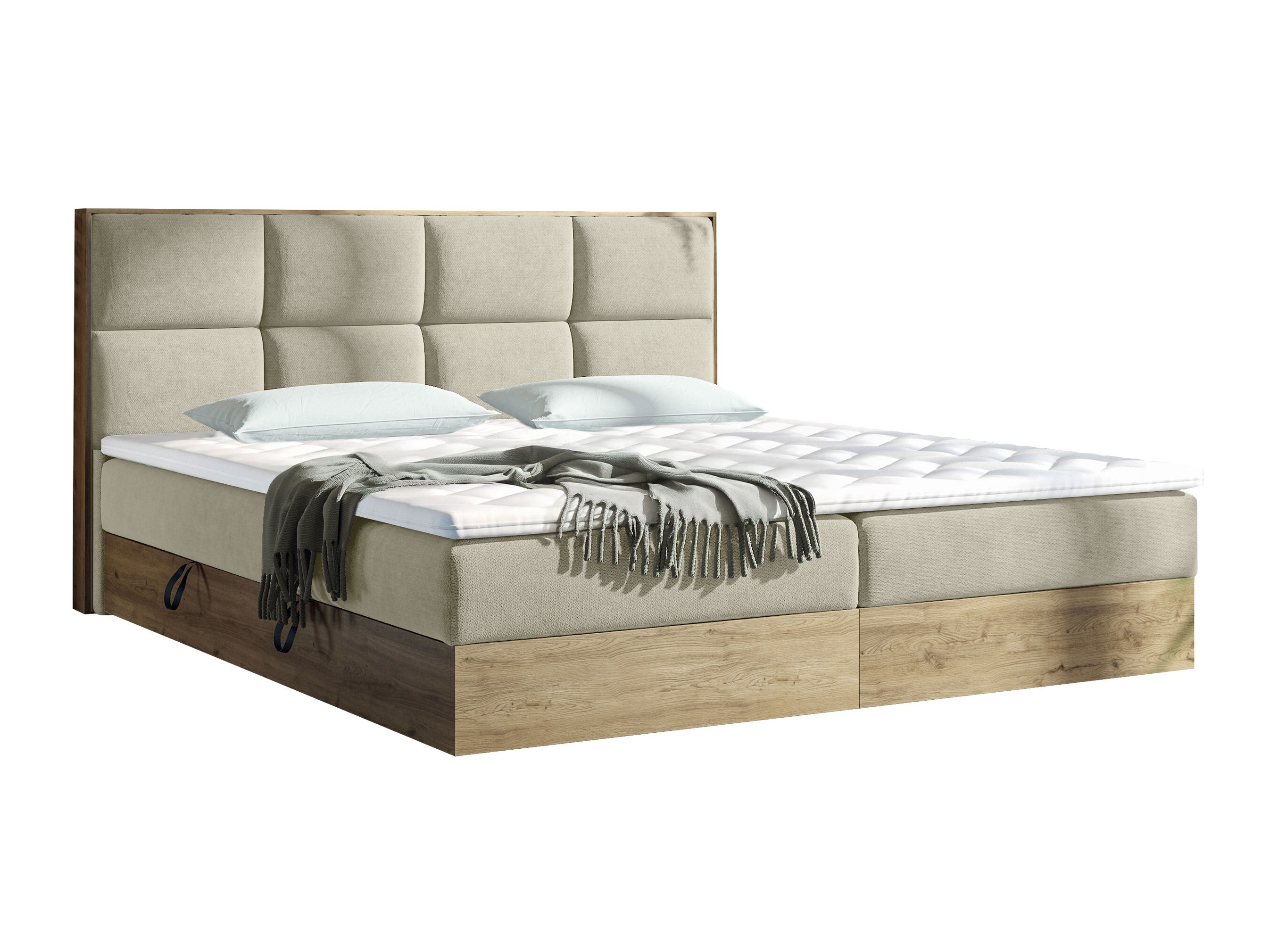 Pat boxspring ComfiDream Miraena (Stejar auriu + Soro 21)