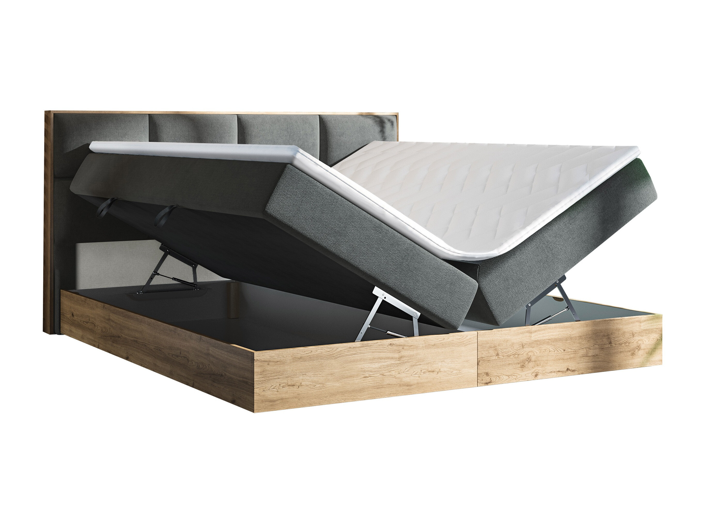 Pat boxspring ComfiDream Miraena (Stejar auriu + Soro 97)